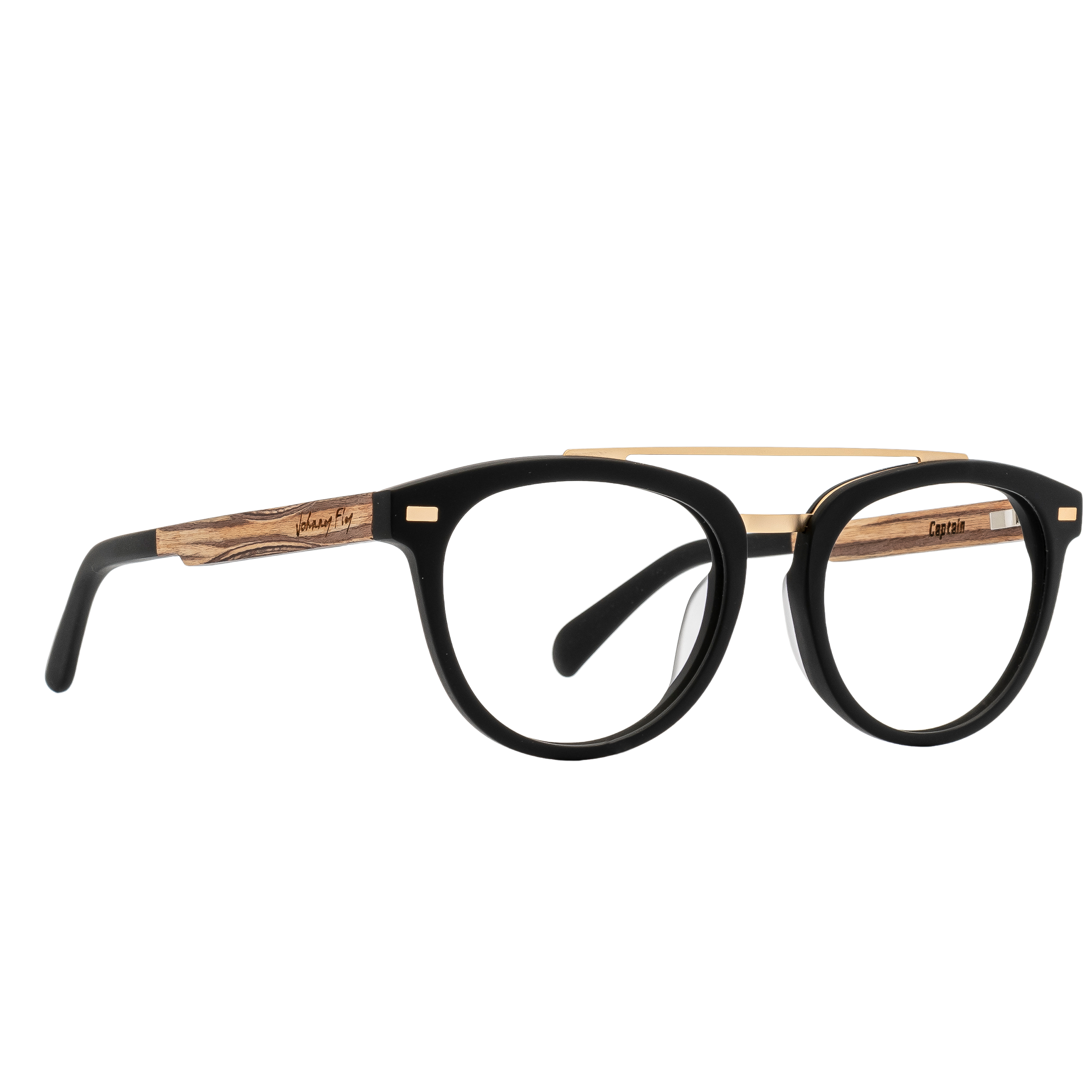 CAPTAIN Frame - Matte Black - Eyeglasses Frame - Johnny Fly Eyewear #color_matte-black