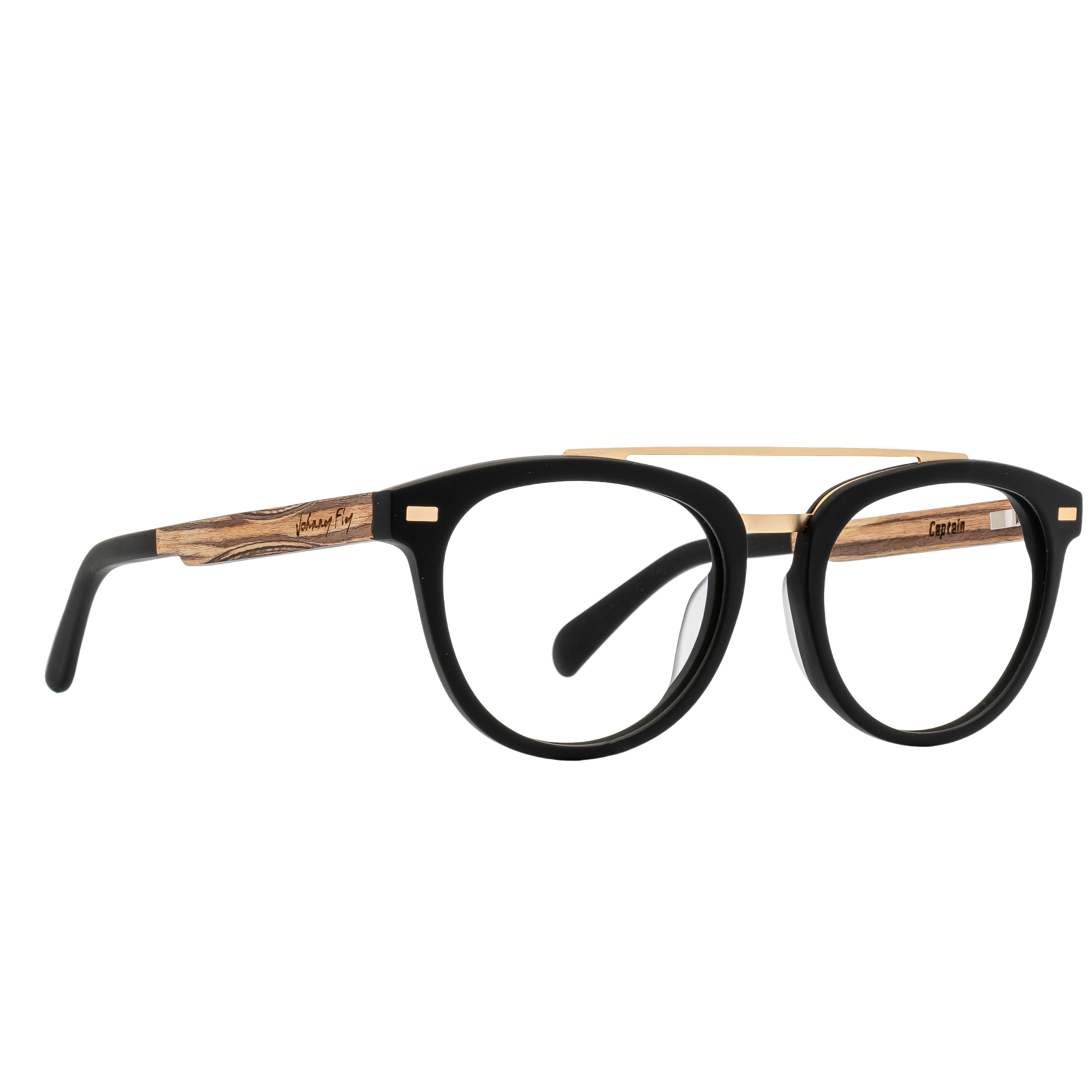 CAPTAIN Frame - Matte Black - Eyeglasses Frame - Johnny Fly Eyewear 