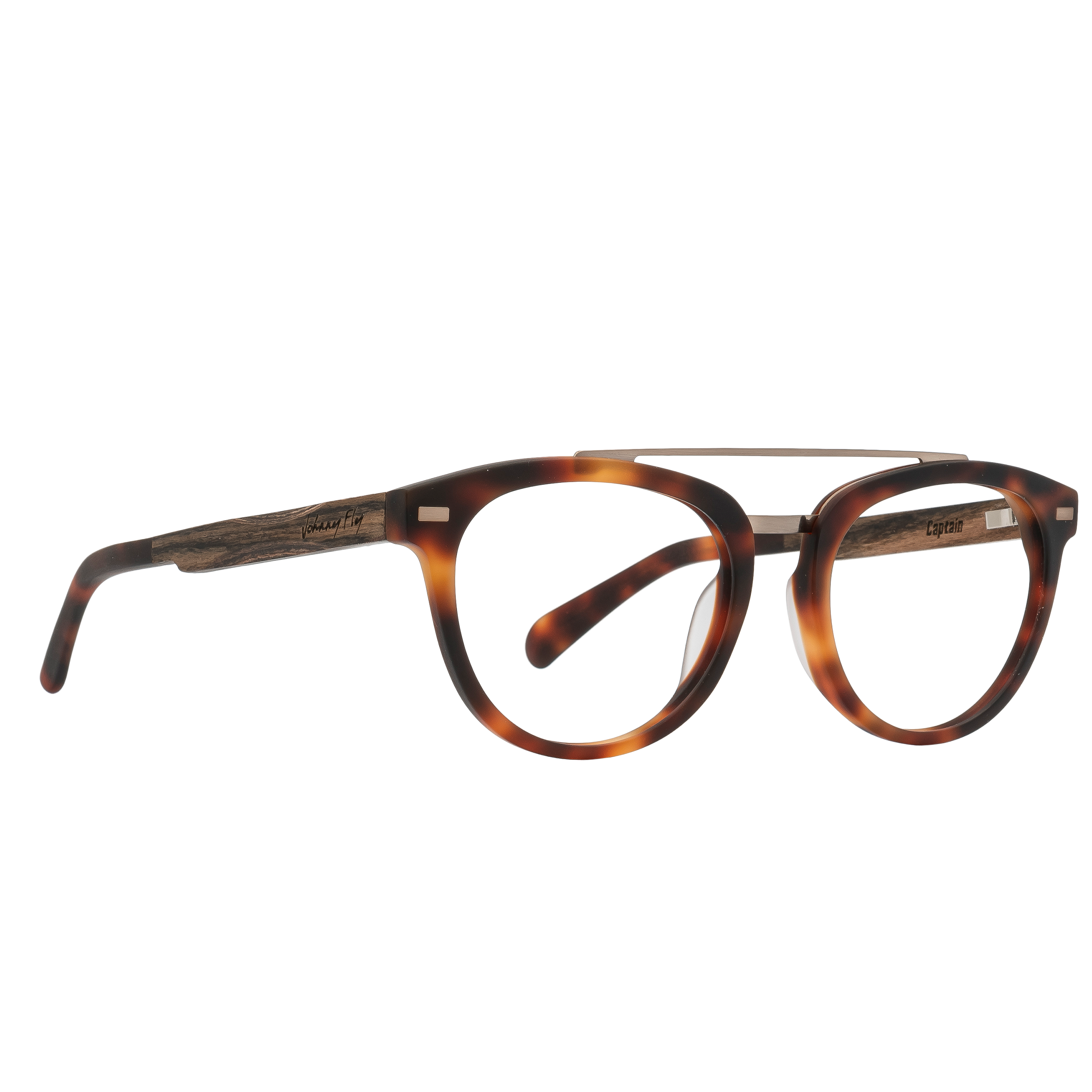 CAPTAIN Frame - Matte Classic Tortoise - Eyeglasses Frame - Johnny Fly Eyewear #color_matte-classic-tortoise