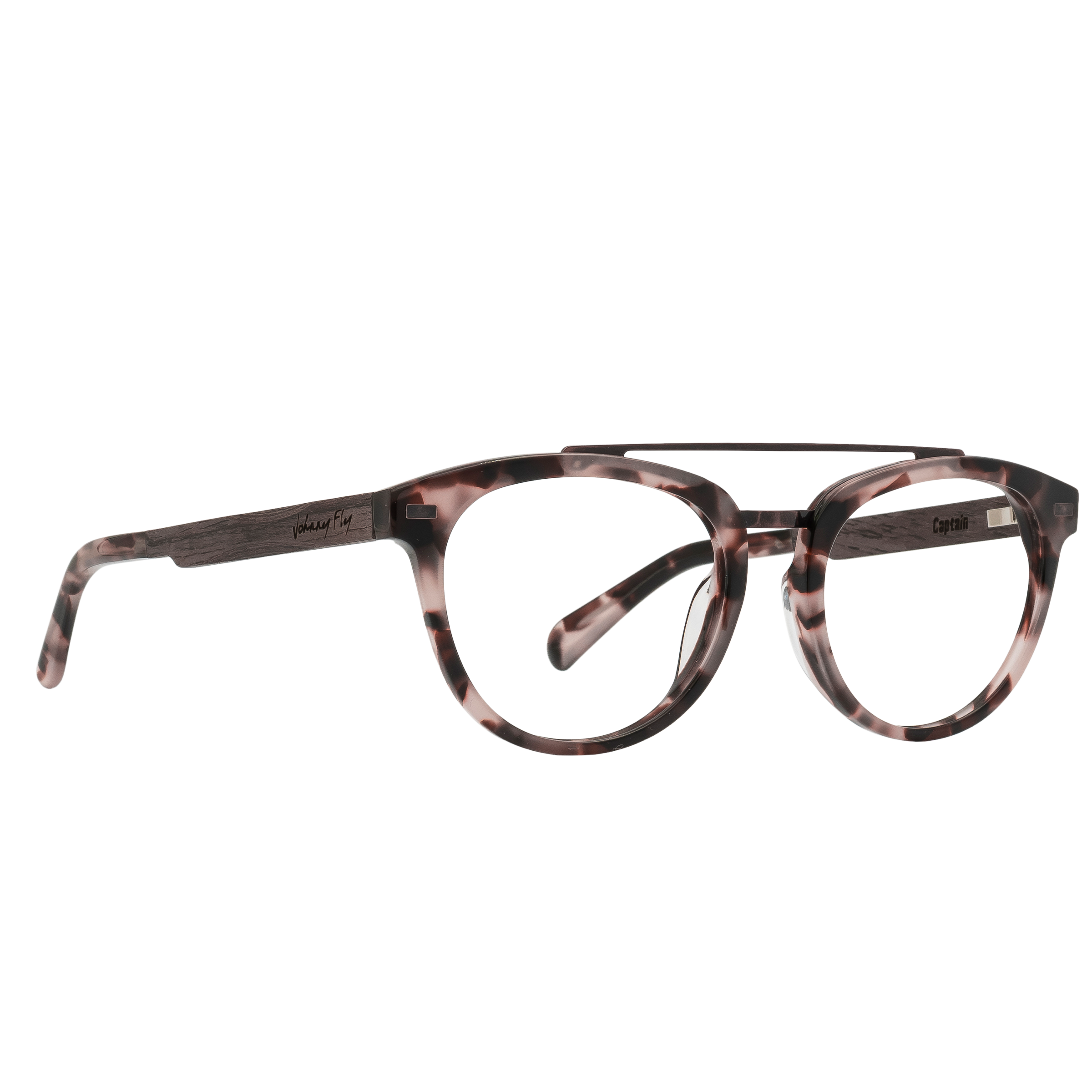 CAPTAIN Frame - Rose Tortoise - Eyeglasses Frame - Johnny Fly Eyewear 