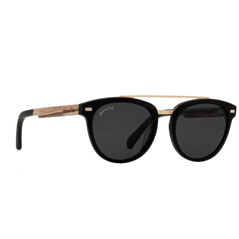CAPTAIN - Matte Black - Sunglasses - Johnny Fly Eyewear | #color_matte-black