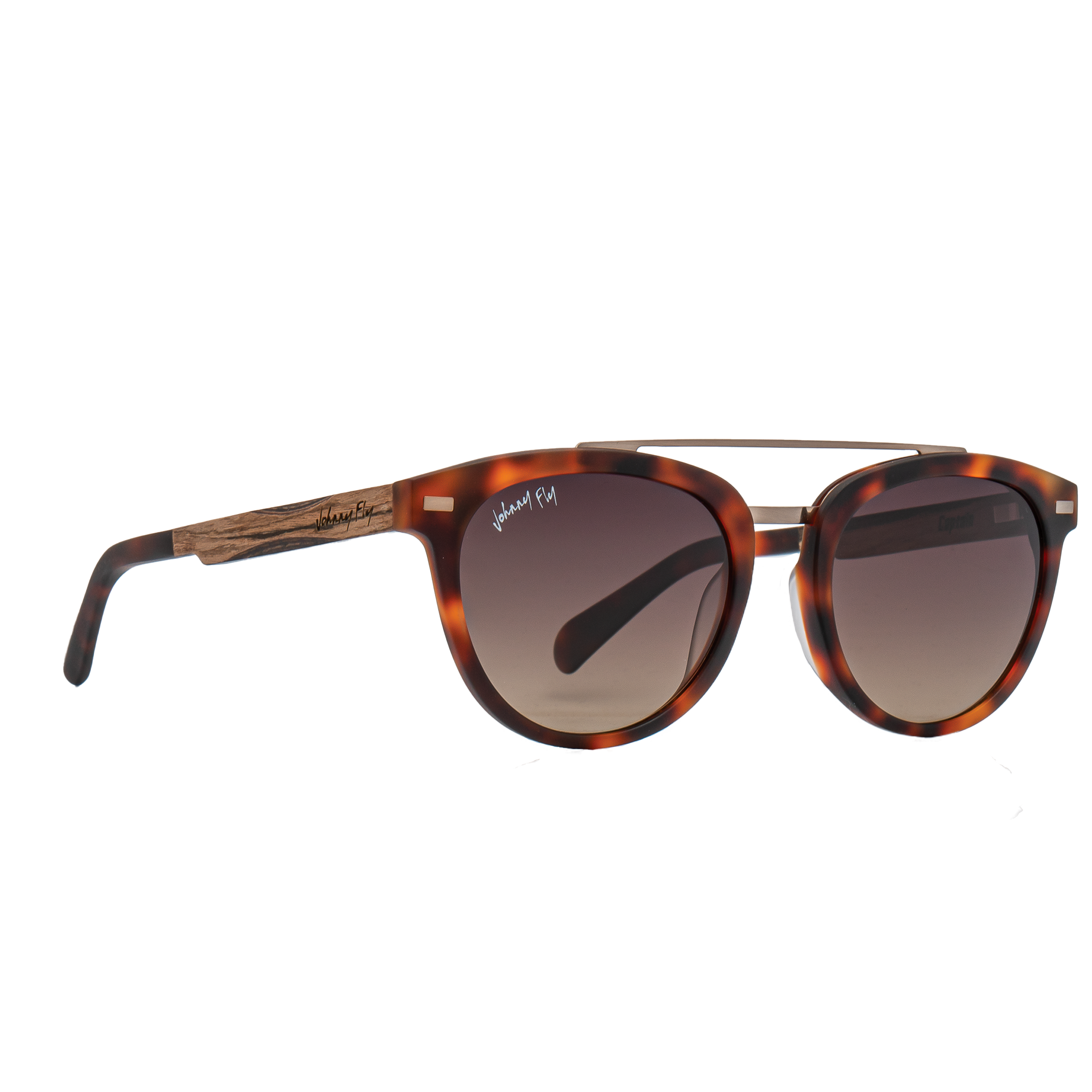CAPTAIN - Matte Classic Tortoise - Sunglasses - Johnny Fly Eyewear | 