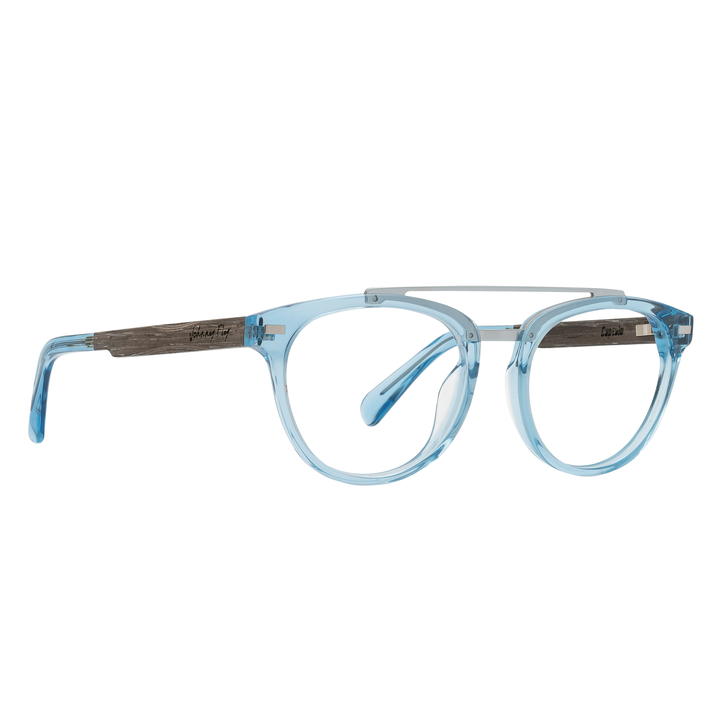 CAPTAIN Frame - Blue Line - Eyeglasses Frame - Johnny Fly Eyewear | #color_blue-line