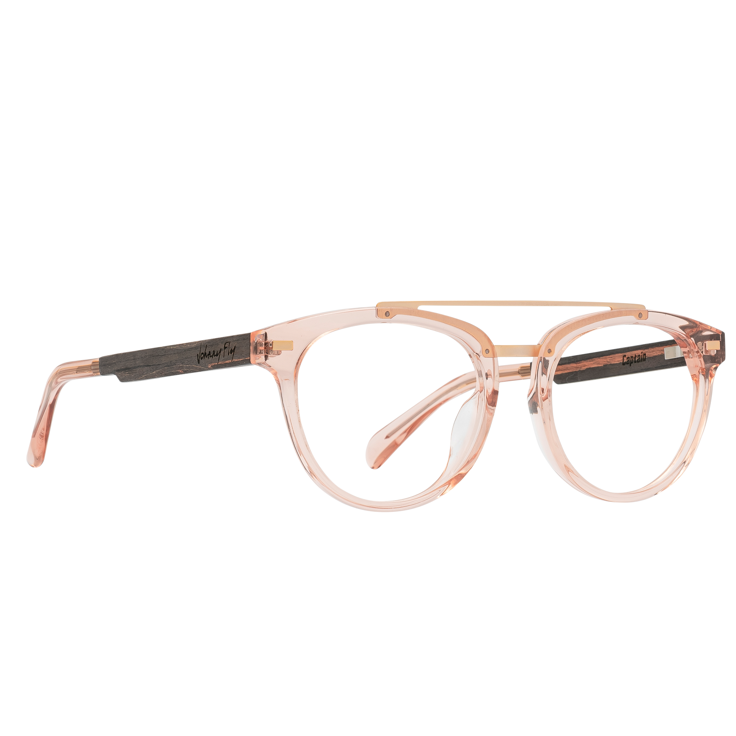 CAPTAIN Frame - Rose - Eyeglasses Frame - Johnny Fly Eyewear | #color_rose