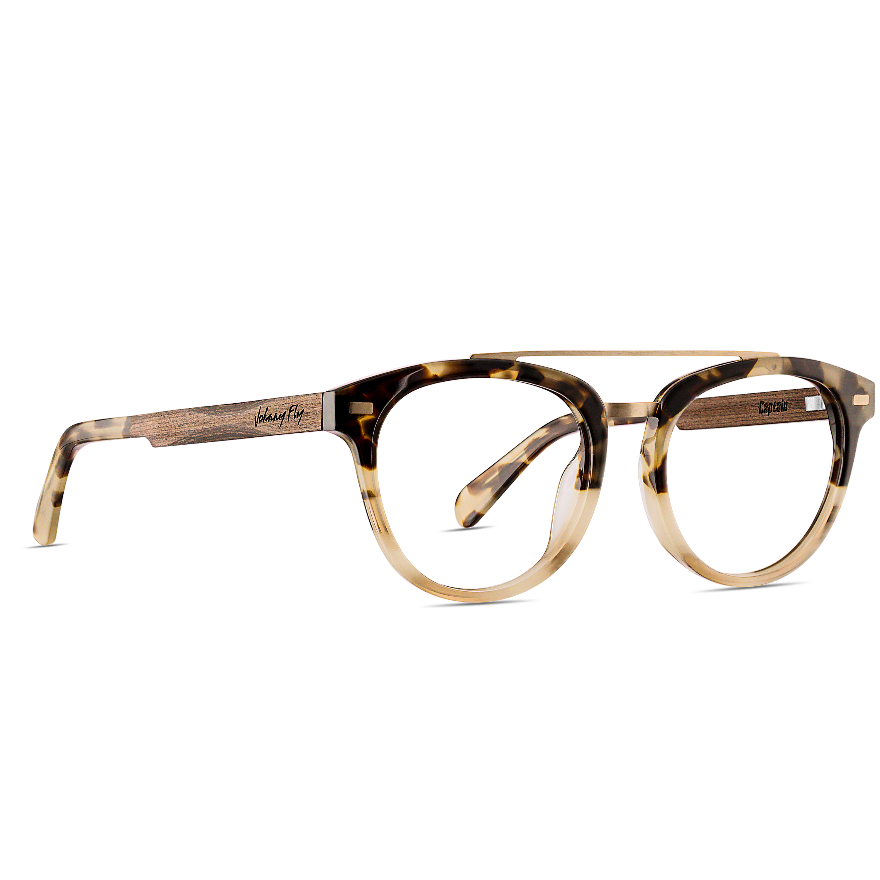 Captain Eyeglasses by Johnny Fly | #color_chai-tortoise
