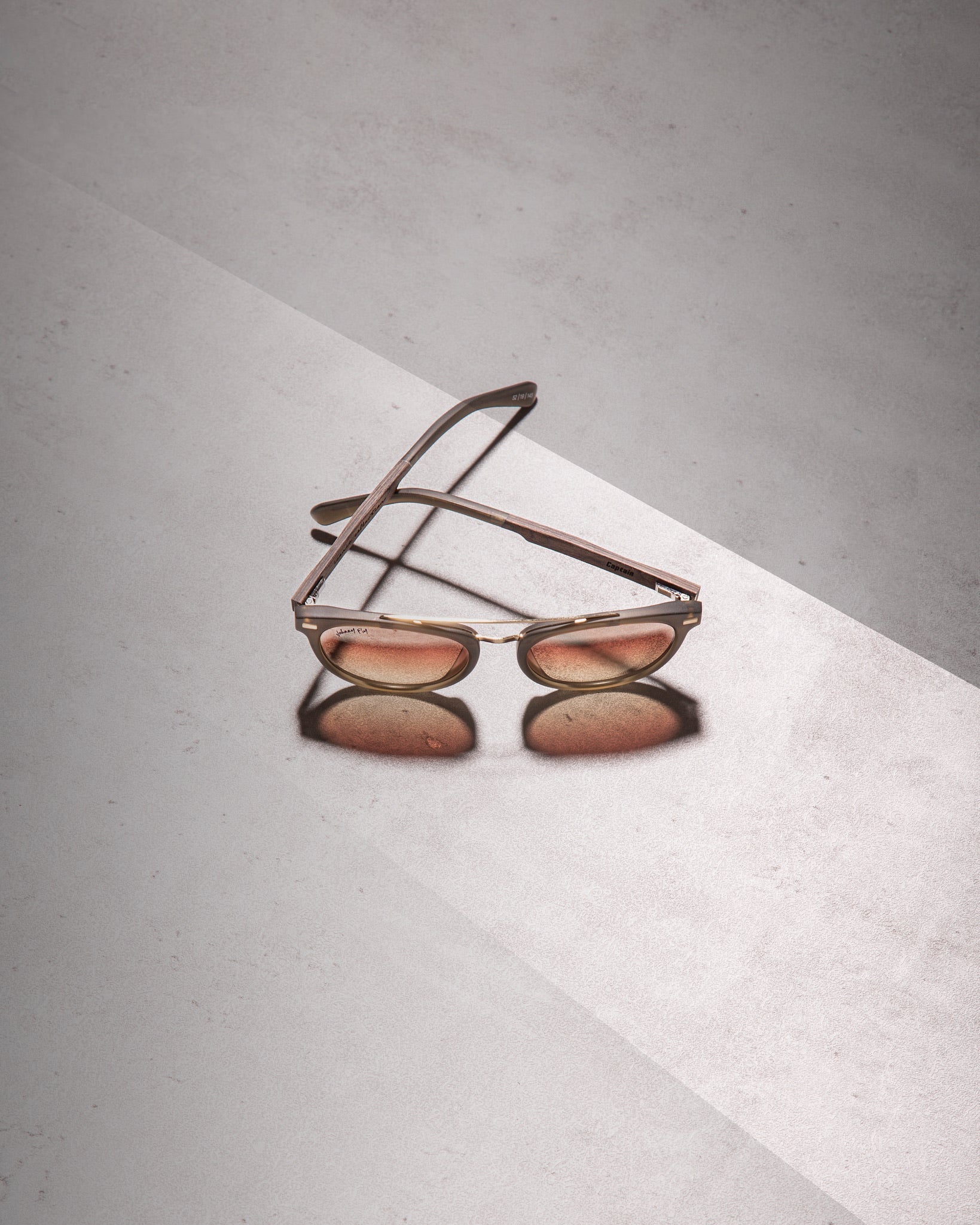 CAPTAIN - sanded olive - Sunglasses - Johnny Fly Eyewear