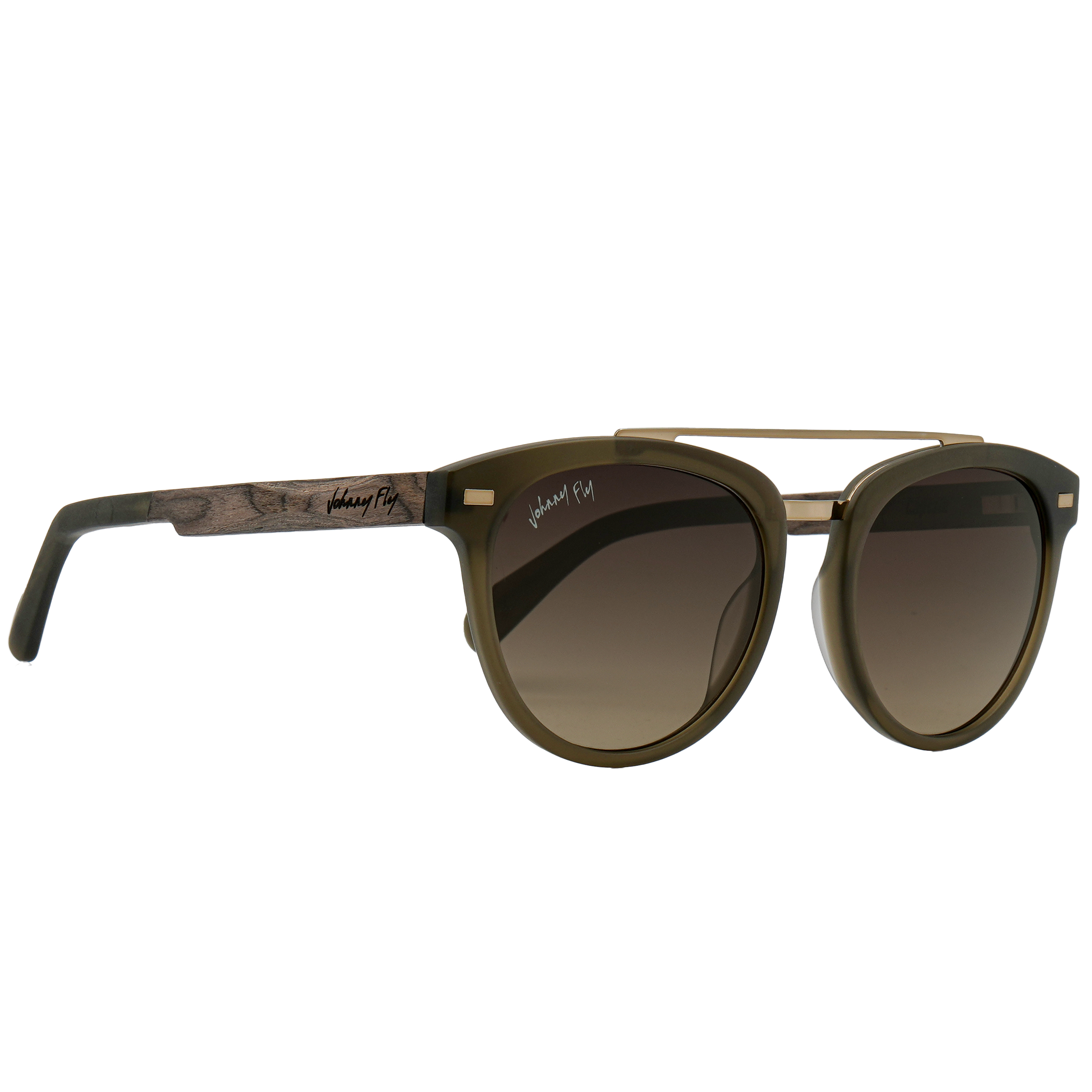 Johnny Fly Captain - Sanded Olive Sanded Olive / Brown Gradient Polarized