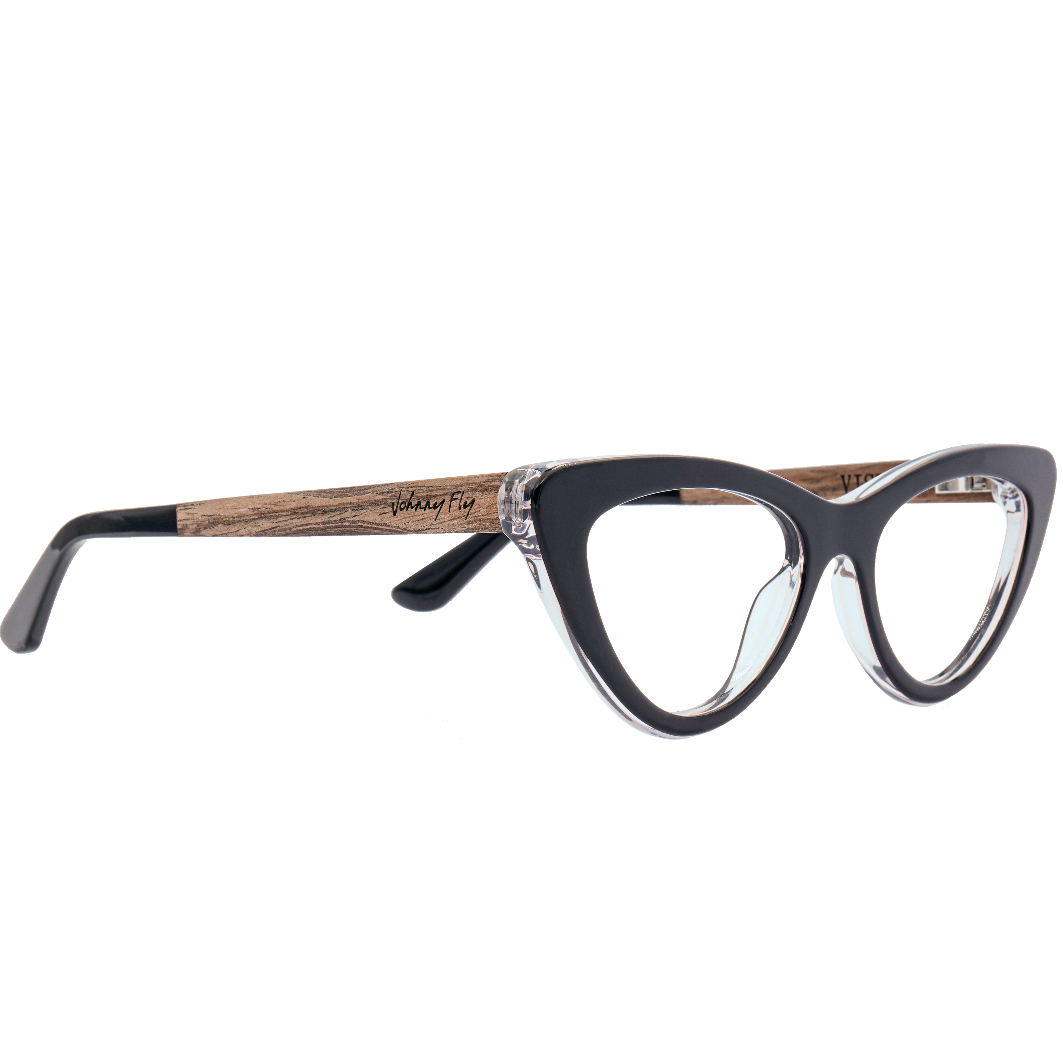 VISTA Frame - Black Crystal - Eyeglasses Frame - Johnny Fly Eyewear | #color_black-crystal