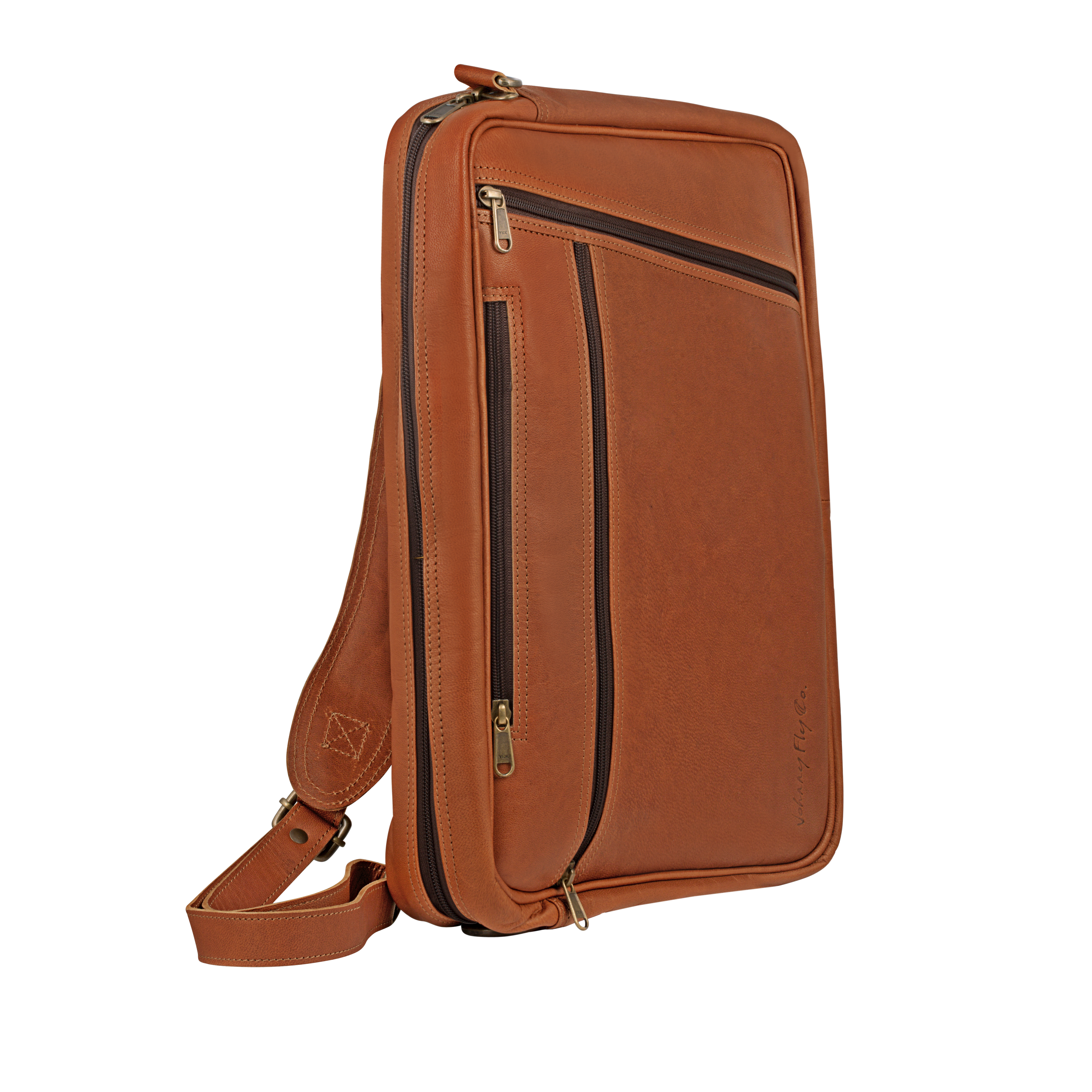 Convertible Backpack Messenger - Johnny Fly - Leather Bags