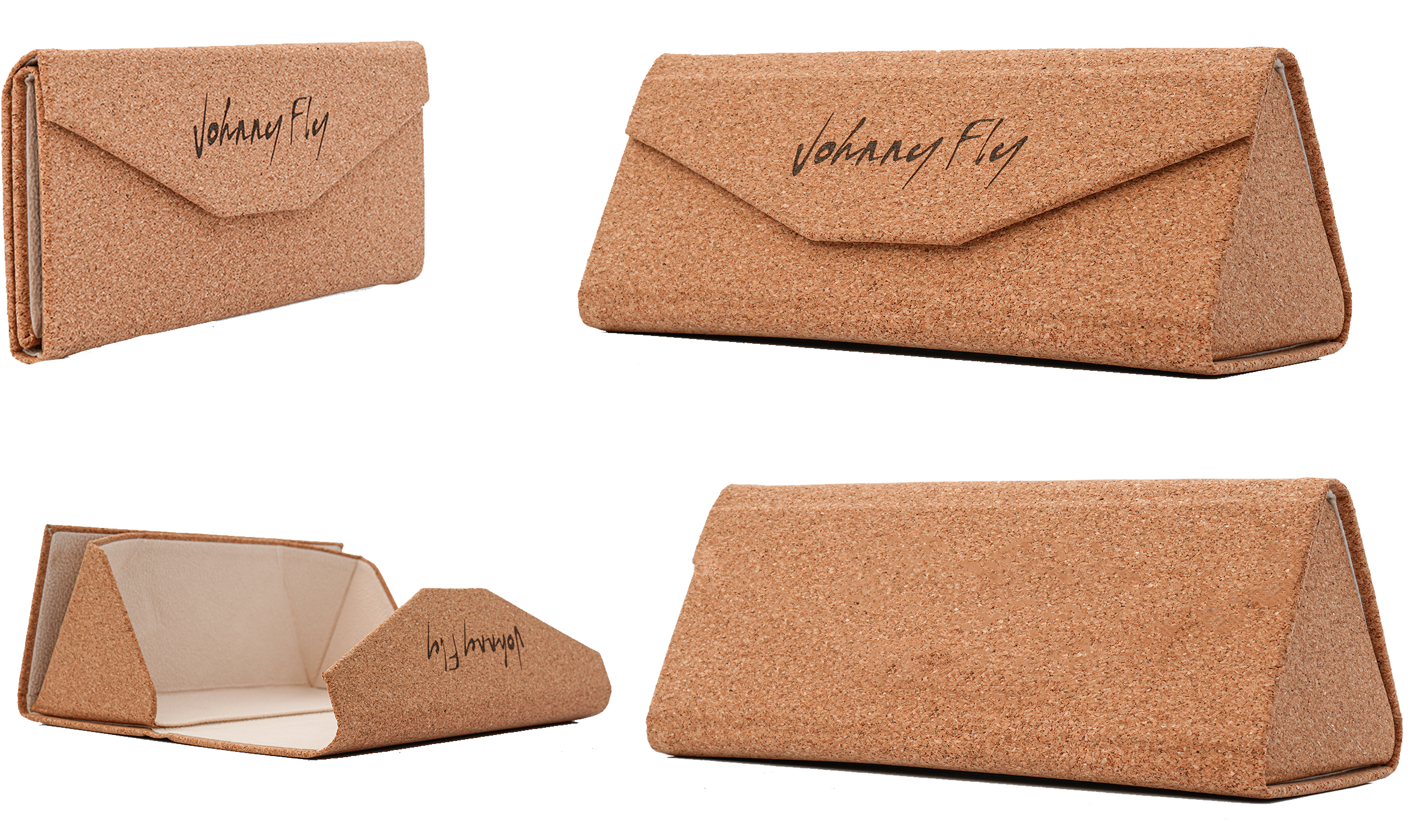 Cork Foldflat Eyewear Case - Johnny Fly - Cork - Eyewear Accessories