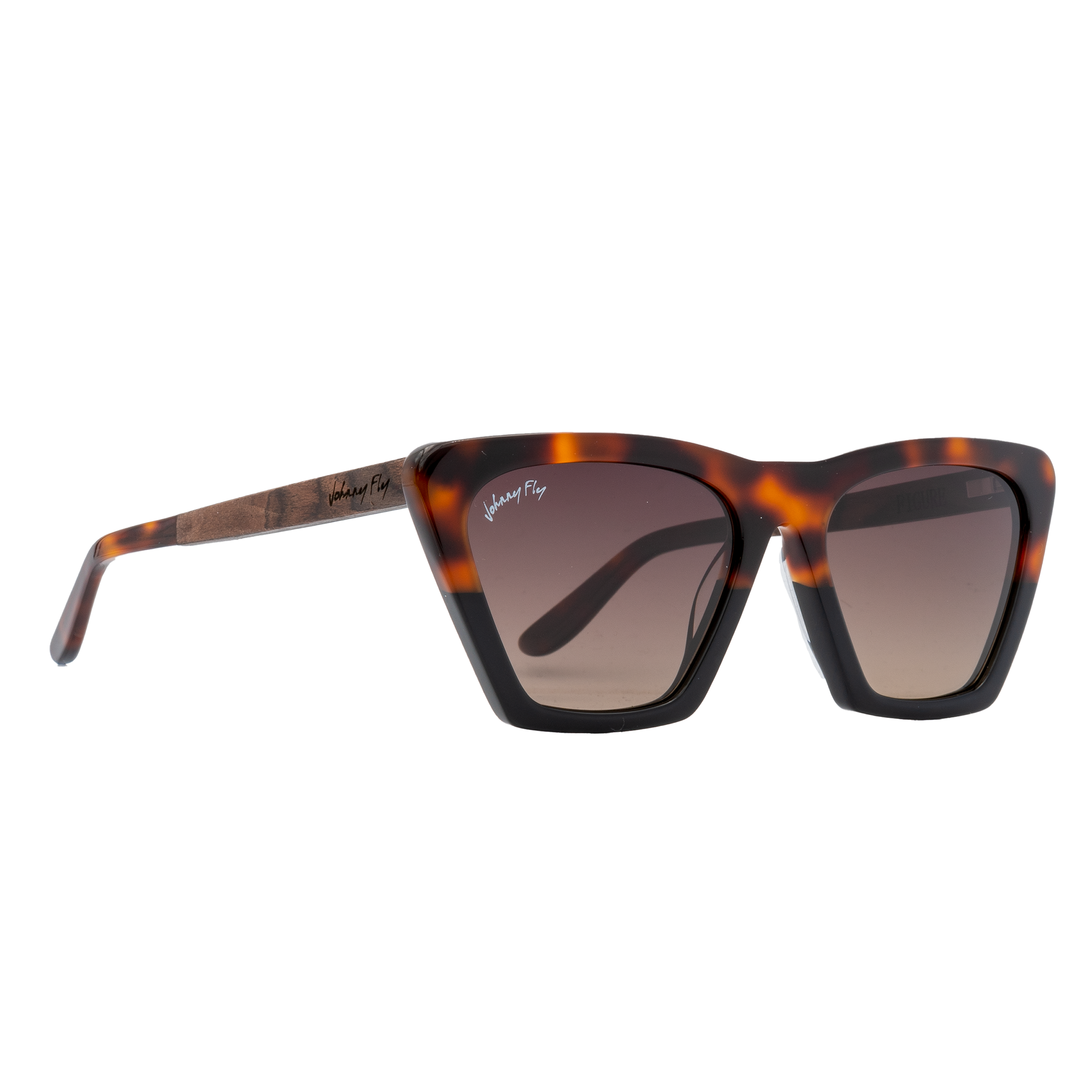 FIGURE - Split Tortoise - Sunglasses - Johnny Fly Eyewear | 