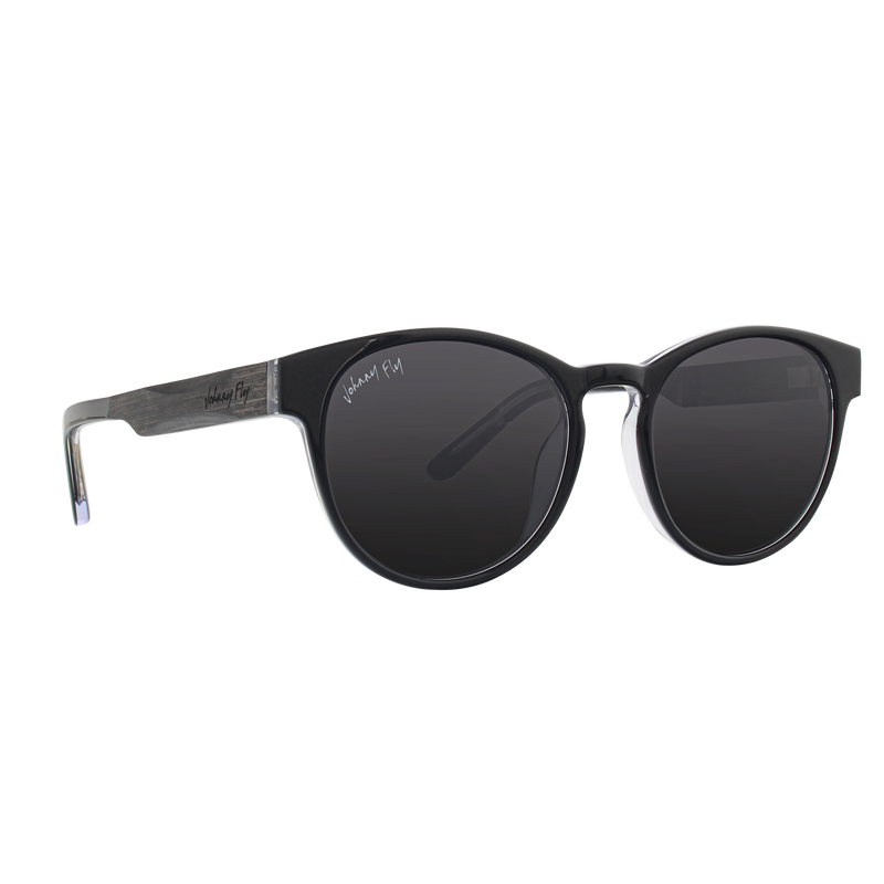 Flight - Johnny Fly - Black Crystal - Smoke Polarized - Sunglasses | #color_black-crystal
