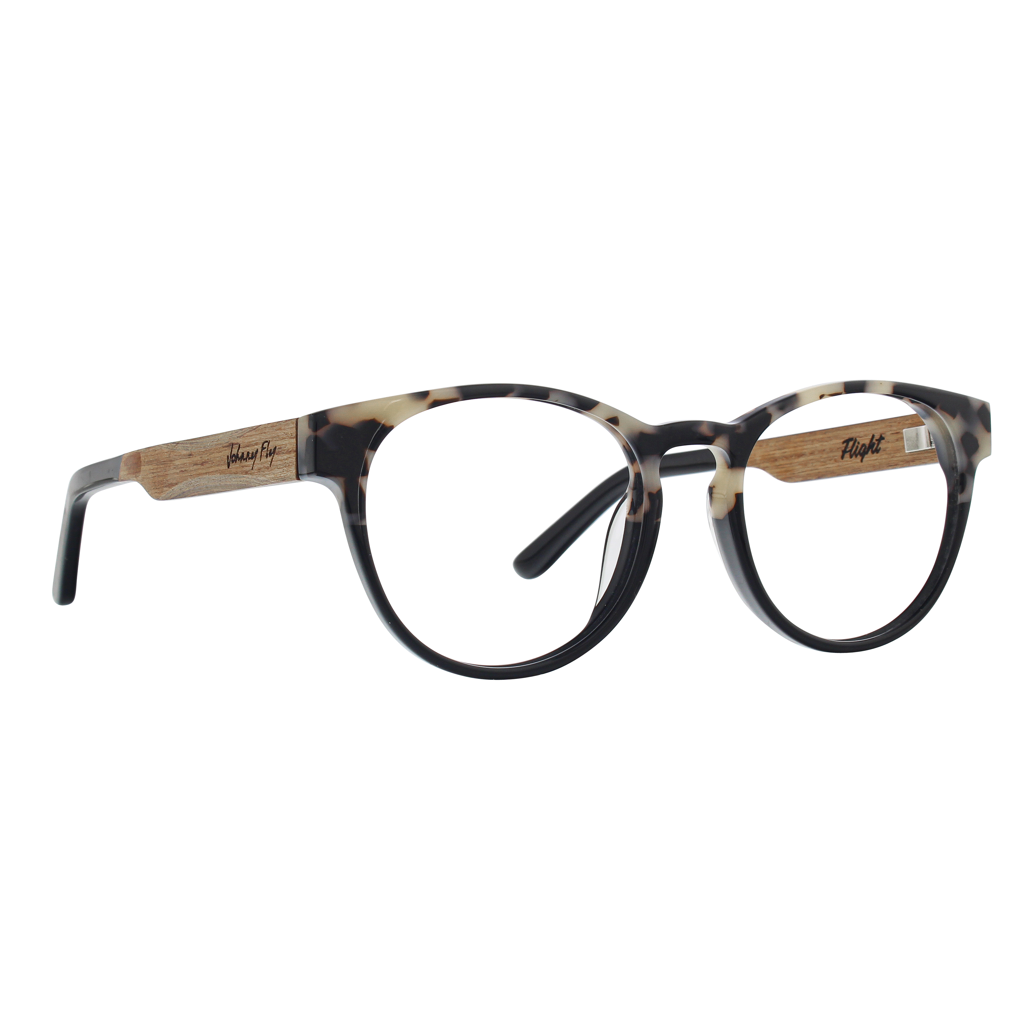 FLIGHT Frame - Split White Tortoise - Eyeglasses Frame - Johnny Fly Eyewear | #color_split-white-tortoise