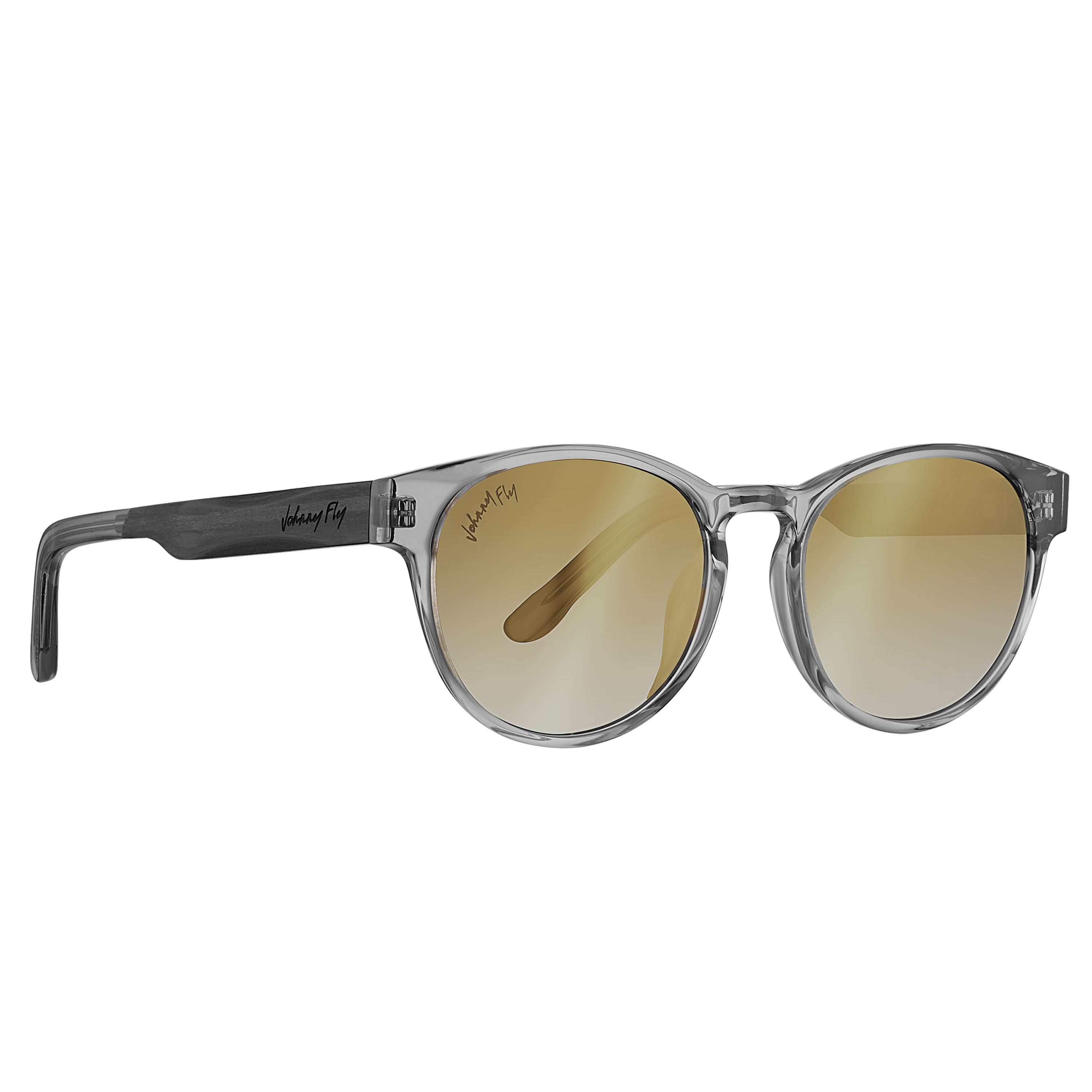 Flight - Johnny Fly - Tinted Crystal - Smoke Gradient Polarized - Sunglasses | #color_tinted-crystal