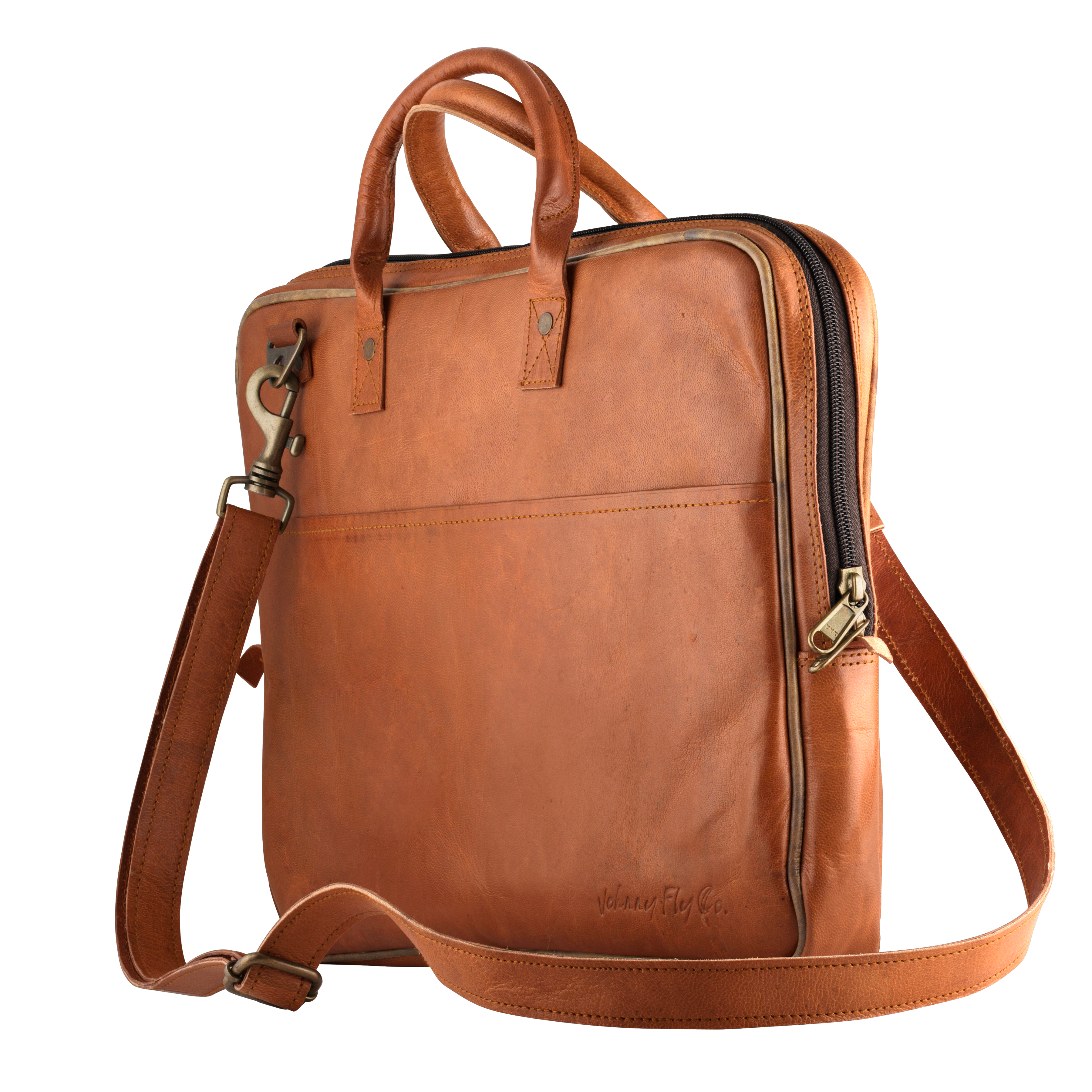 Laptop sling bag - Johnny Fly - Leather Bags