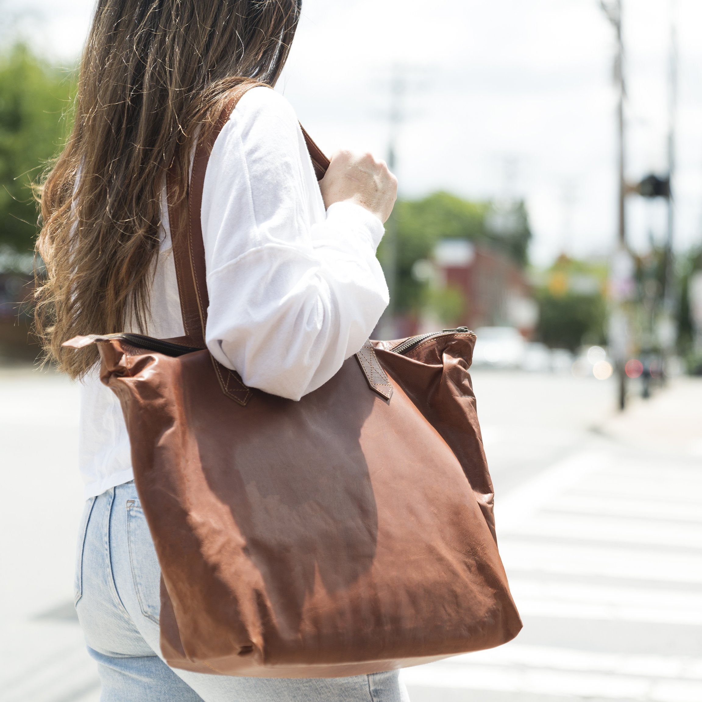 Laptop Tote - Johnny Fly - Leather Bags