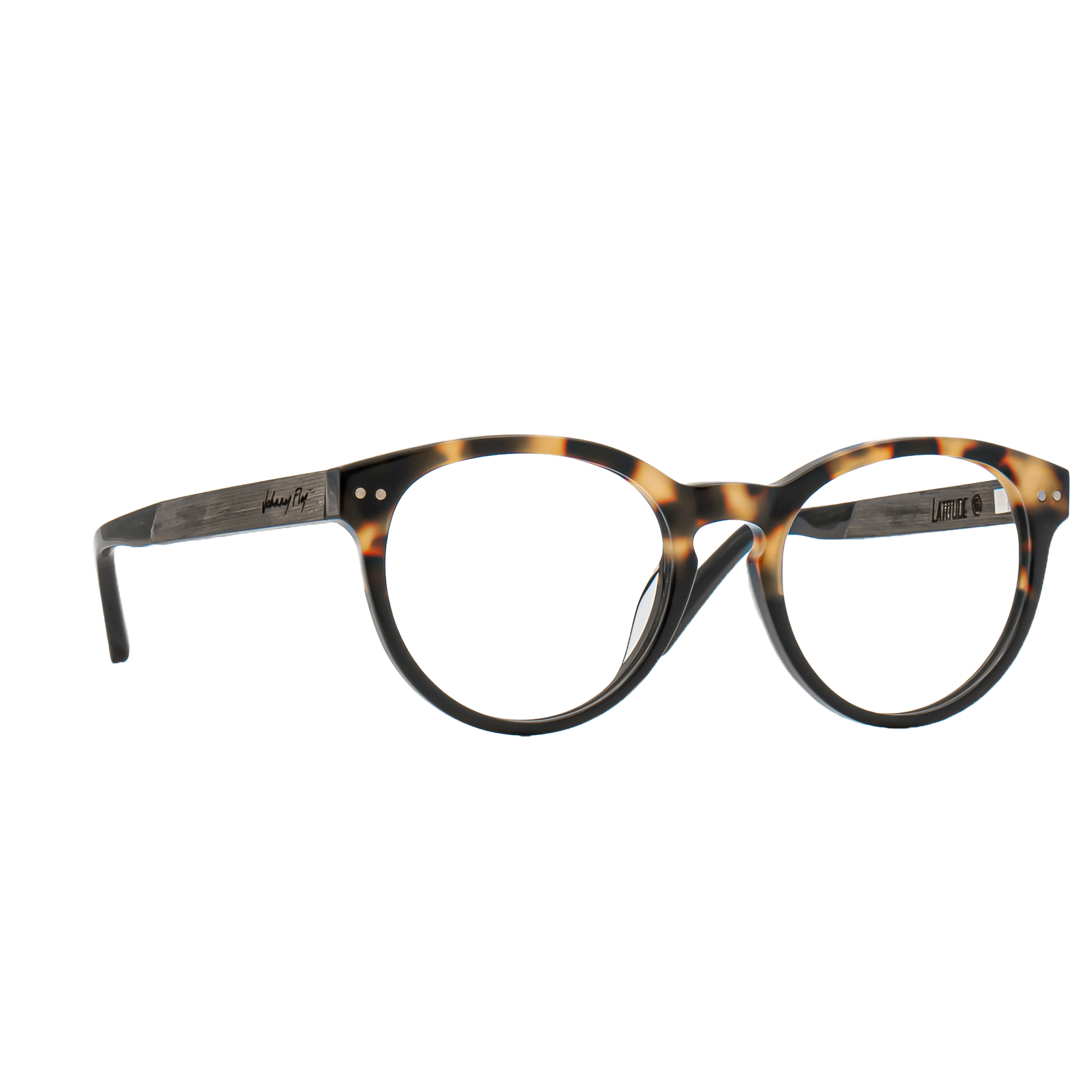 LATITUDE BLUGUARD - Split Gold Tortoise - Blue Light Glasses - Johnny Fly Eyewear #color_split-gold-tortoise