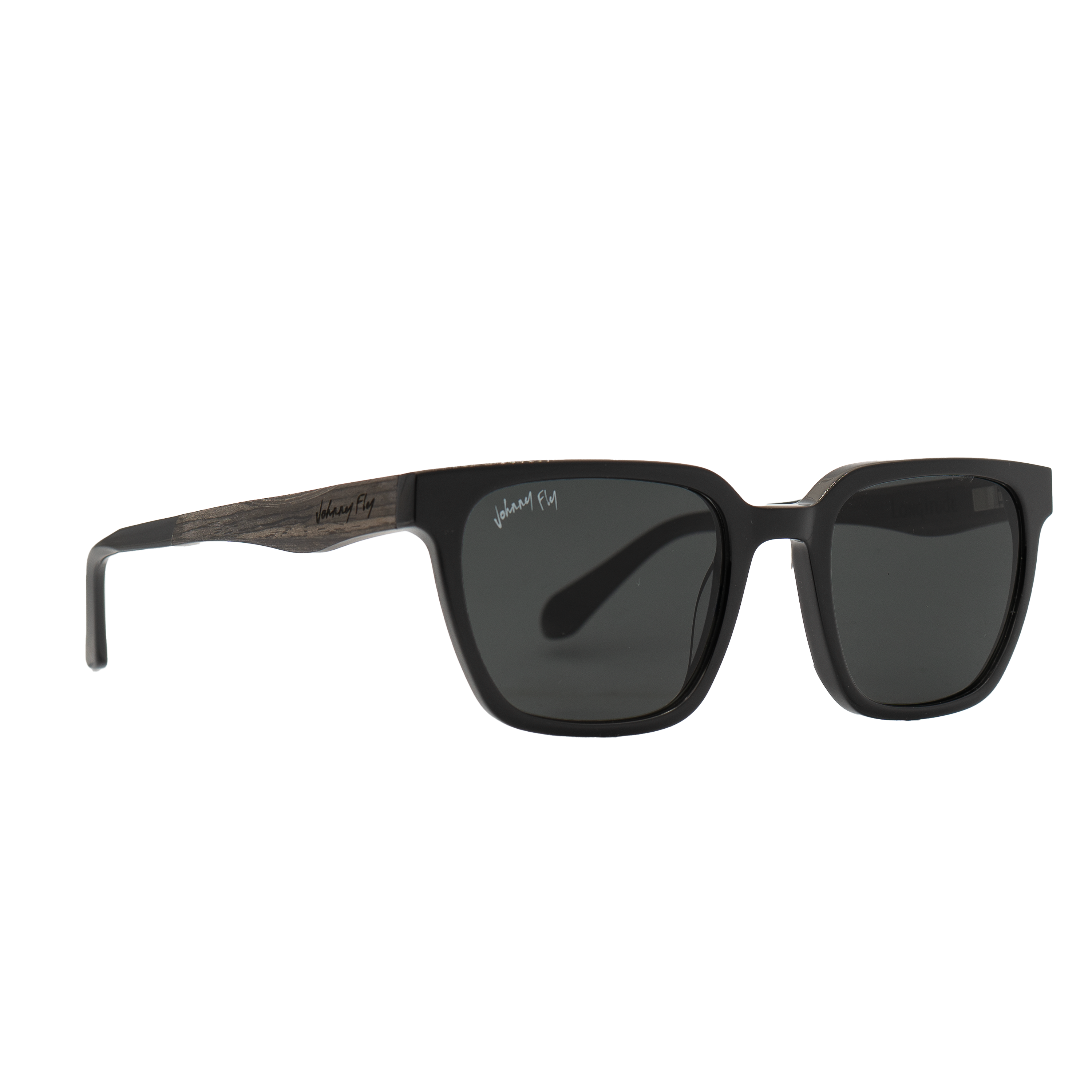LONGITUDE - Gloss Black - Sunglasses - Johnny Fly Eyewear | #color_gloss-black