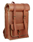 Rolltop Backpack - Johnny Fly - OneSizeFitsAll - Leather Bags