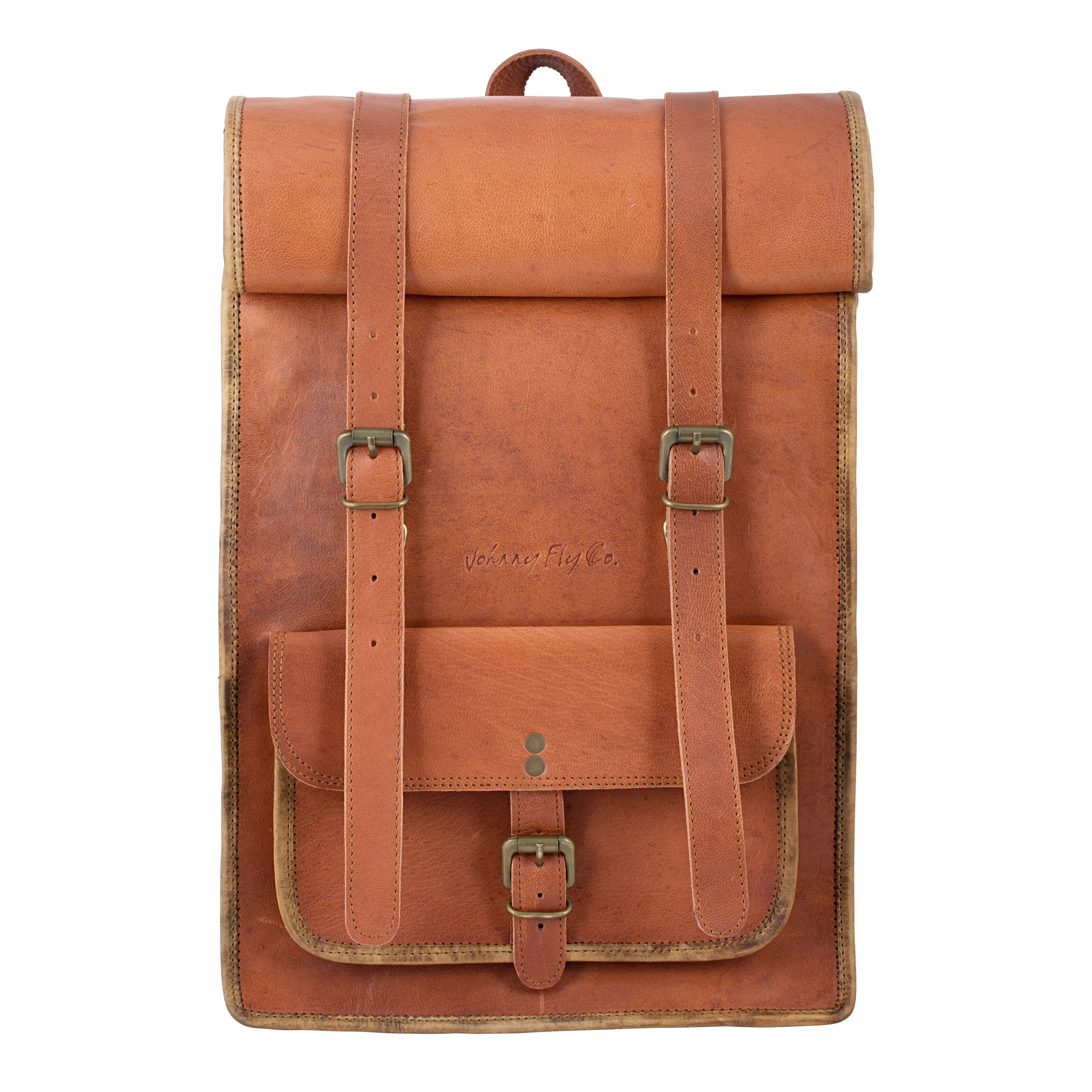 Rolltop Backpack - Johnny Fly - Leather Bags