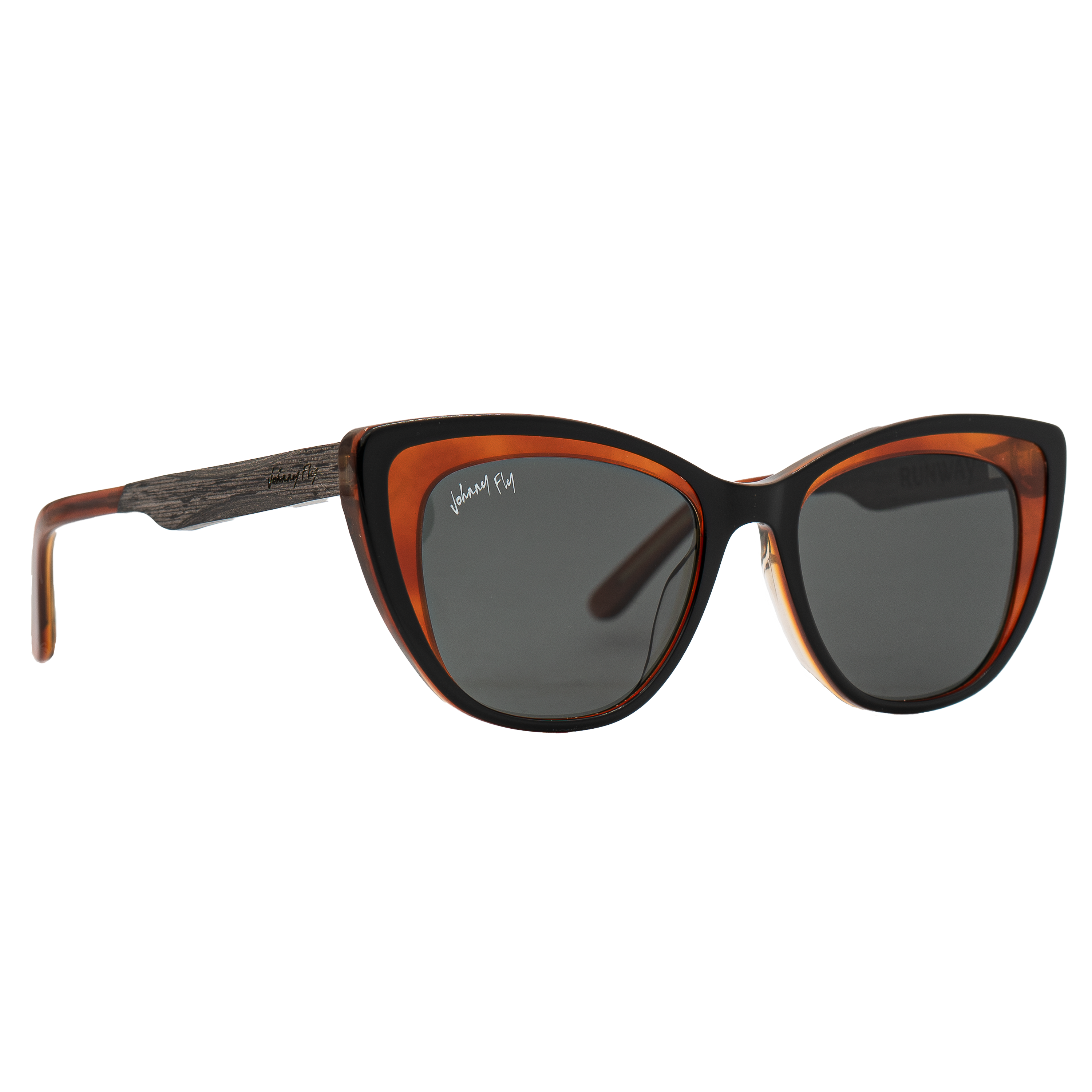 RUNWAY - Black Leaf - Sunglasses - Johnny Fly Eyewear | #color_black-leaf