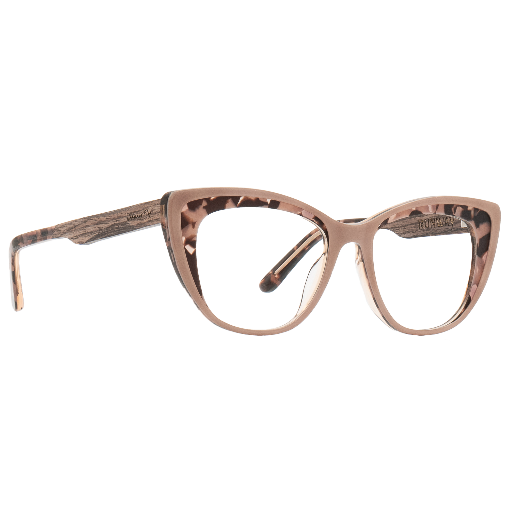 RUNWAY BLUGARD - Mauve Tortoise - Blue Light Glasses - Johnny Fly Eyewear 