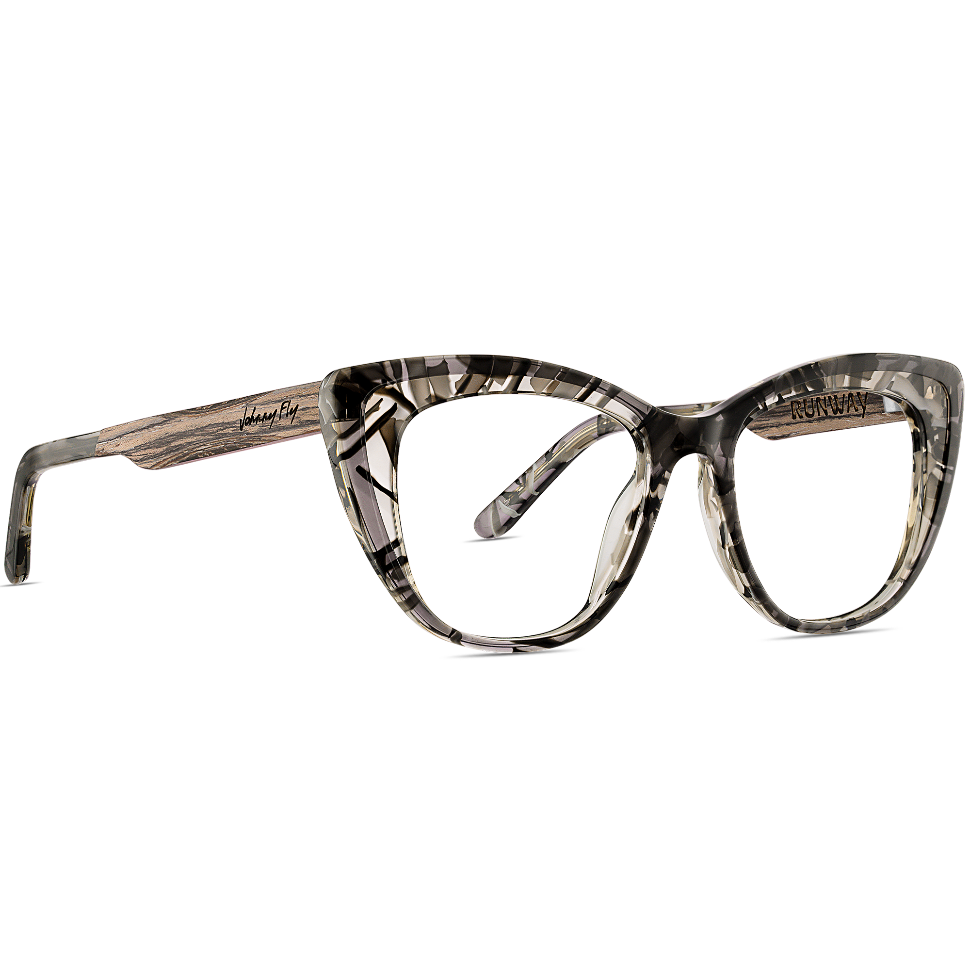 RUNWAY - Shattered Smoke - eyeglasses / Sunglasses - Johnny Fly Eyewear | 