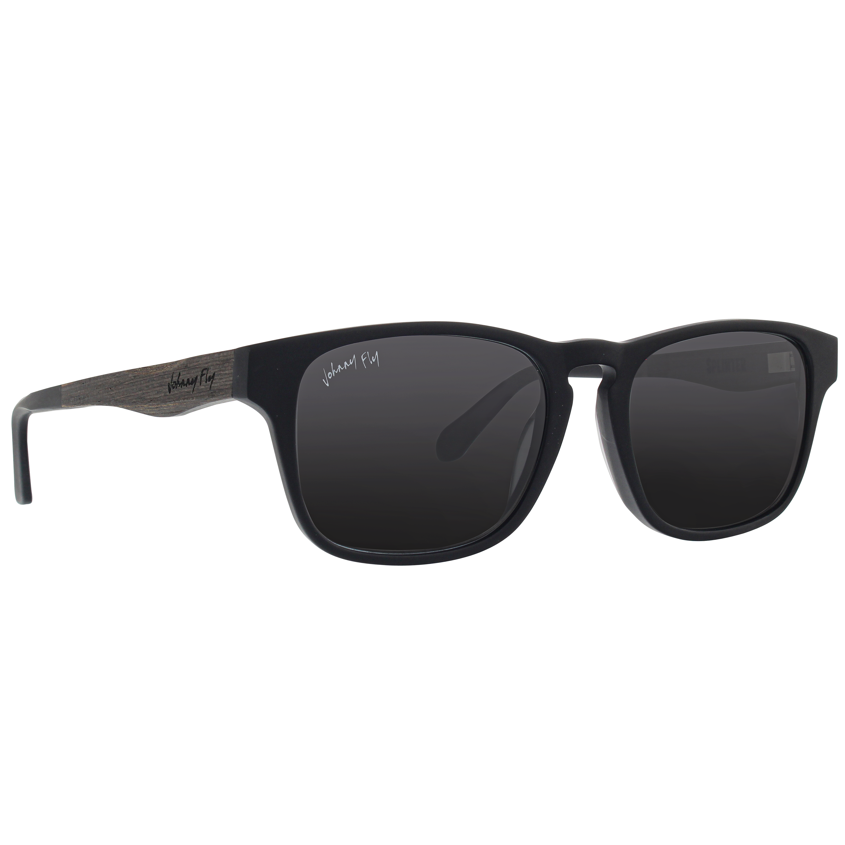 SPLINTER - Matte Black - Sunglasses - Johnny Fly Eyewear | #color_matte-black