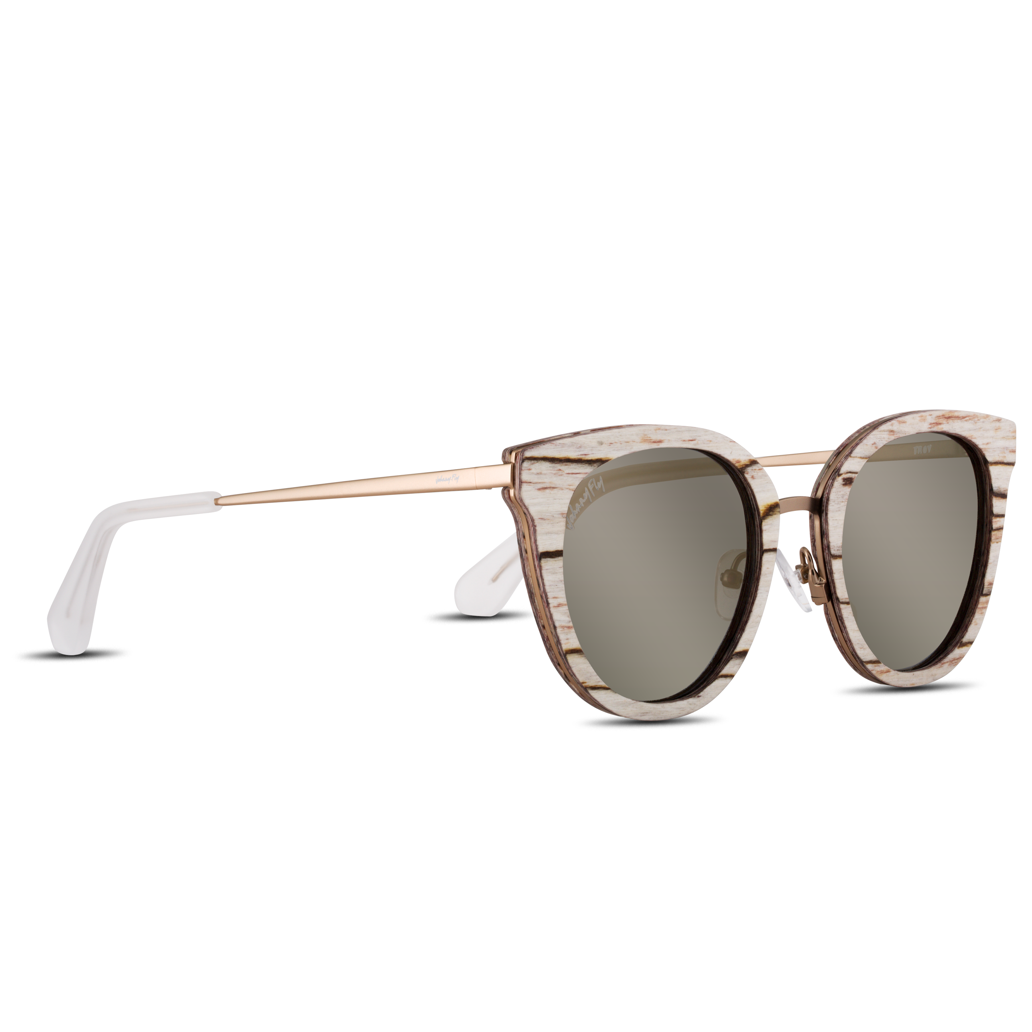 TROI - White Zebra - Sunglasses - Johnny Fly Eyewear