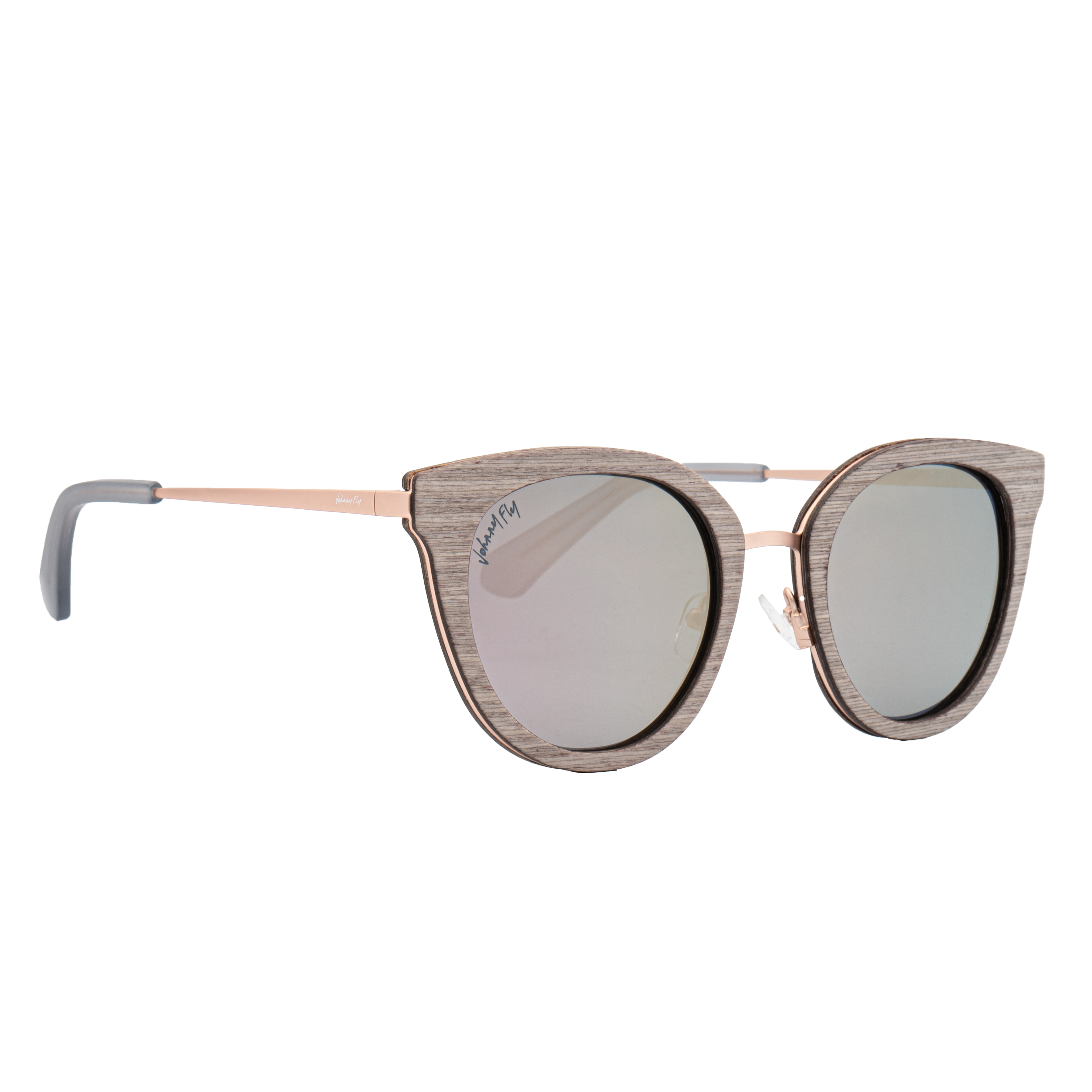 TROI - Rose Gold - Sunglasses - Johnny Fly Eyewear
