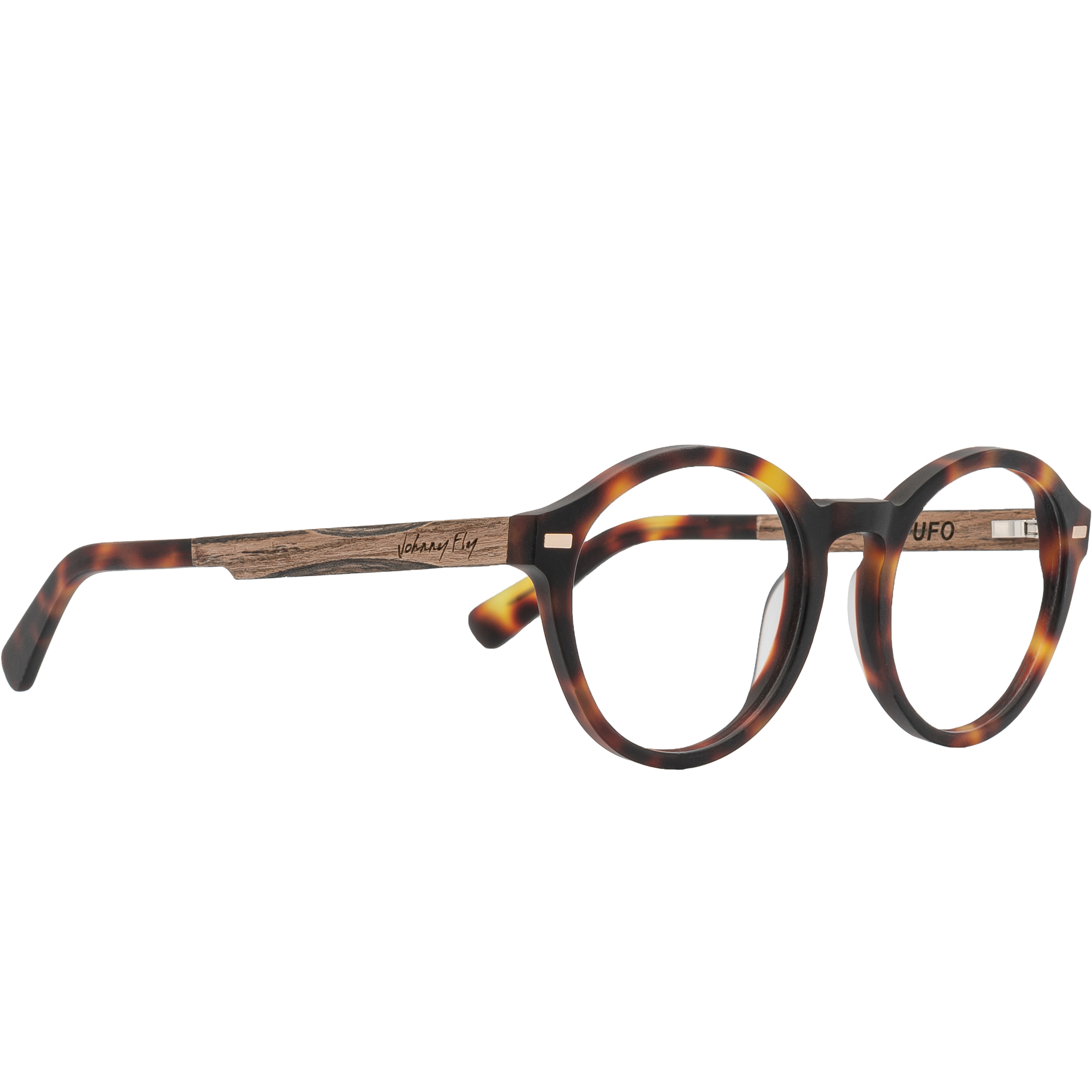 UFO Frame - Classic Tortoise - Eyeglasses Frame - Johnny Fly Eyewear #color_classic-tortoise