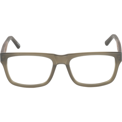 7Thirty7 737 SANDED OLIVE square large fit wide Eyeglasses Prescription by Johnny Fly | Handcrafted with Acetate and Wood  #color_sanded-olive