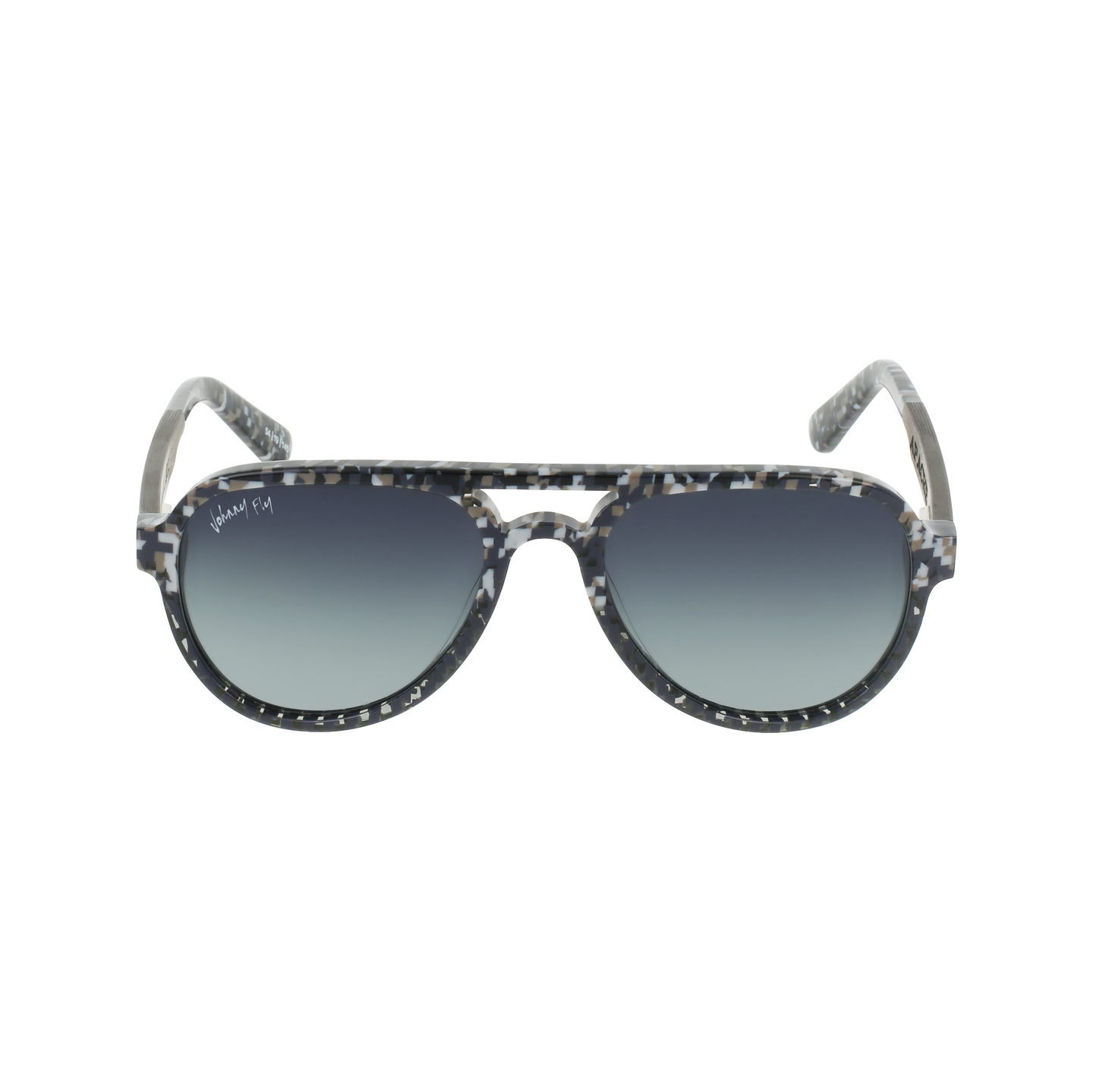 Johnny Fly Apache 8-Bit / Smoke Gradient Polarized Sunglasses | #color_8-bit