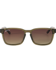 Branch Wooden Polarized Sunglasses by Johnny Fly Front Angle - Olive
 