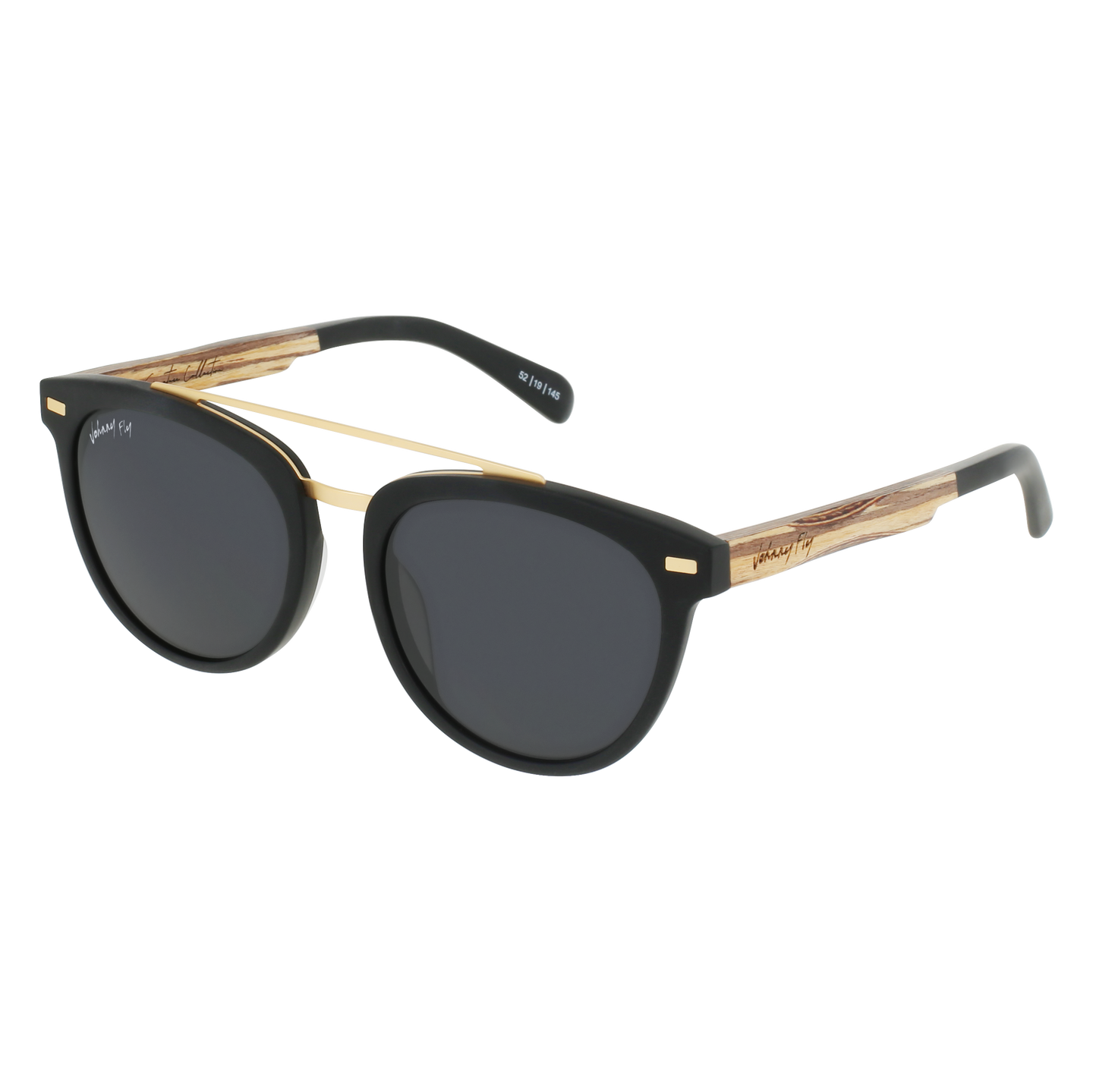 CAPTAIN - Matte Black - Sunglasses - Johnny Fly Eyewear | #color_matte-black