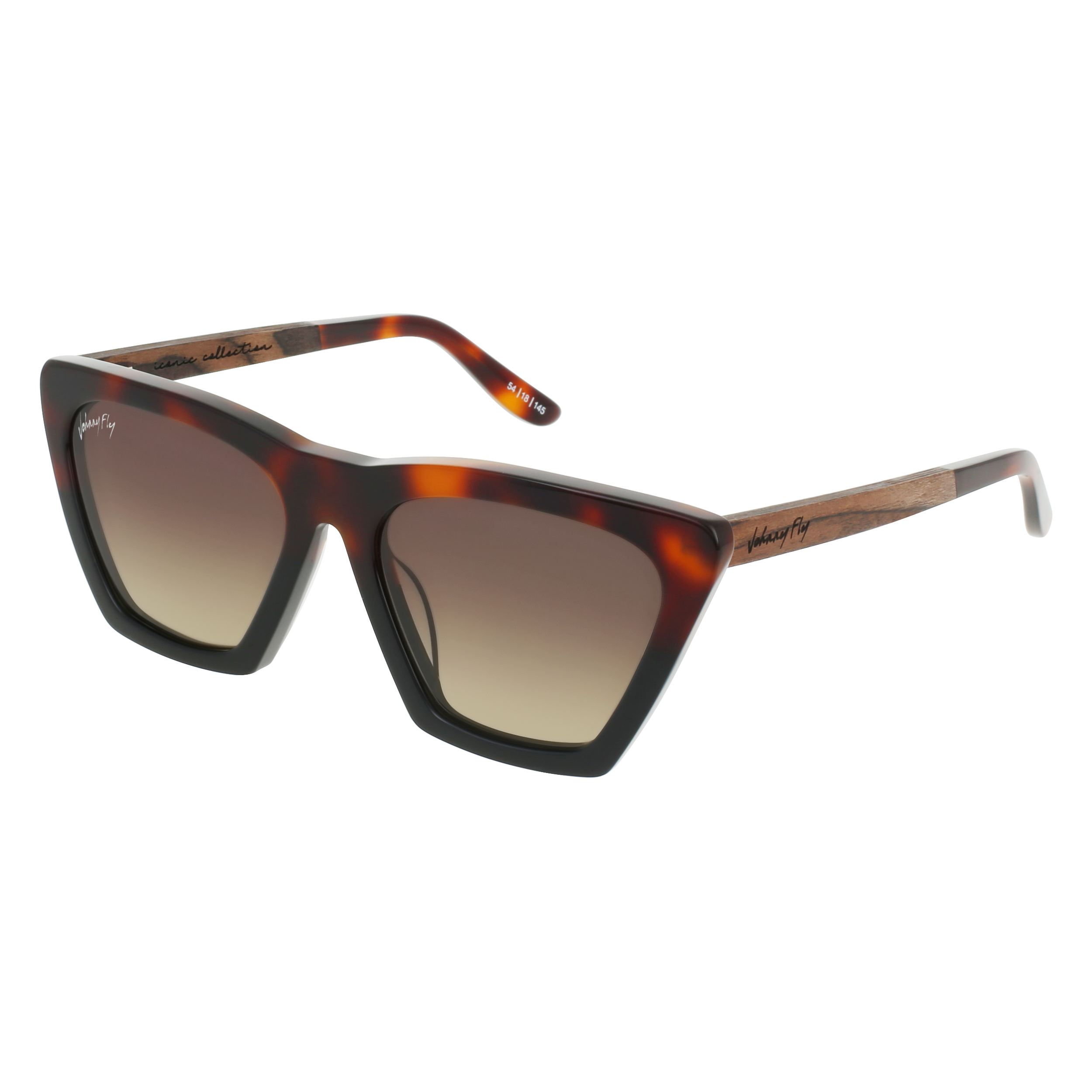 FIGURE - Split Tortoise - Sunglasses - Johnny Fly Eyewear | #color_split-tortoise