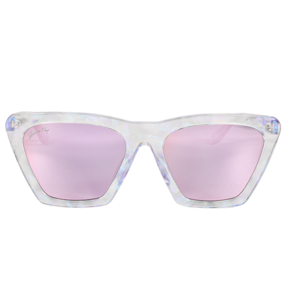 FIGURE - Unicorn Holographic Polarized wooden / acetate Sunglasses - Johnny Fly Eyewear | 