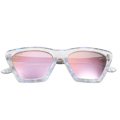 FIGURE - Unicorn Holographic Polarized wooden / acetate Sunglasses - Johnny Fly Eyewear | 