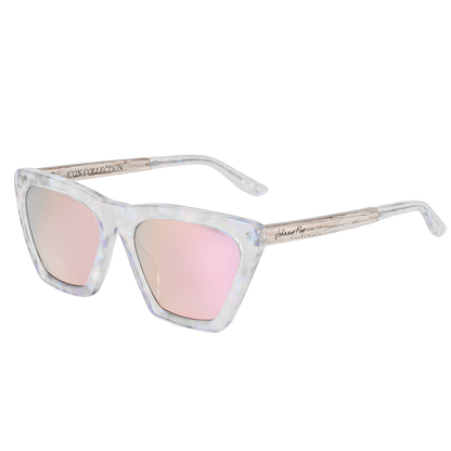 FIGURE - Unicorn Holographic Polarized wooden / acetate Sunglasses - Johnny Fly Eyewear | 