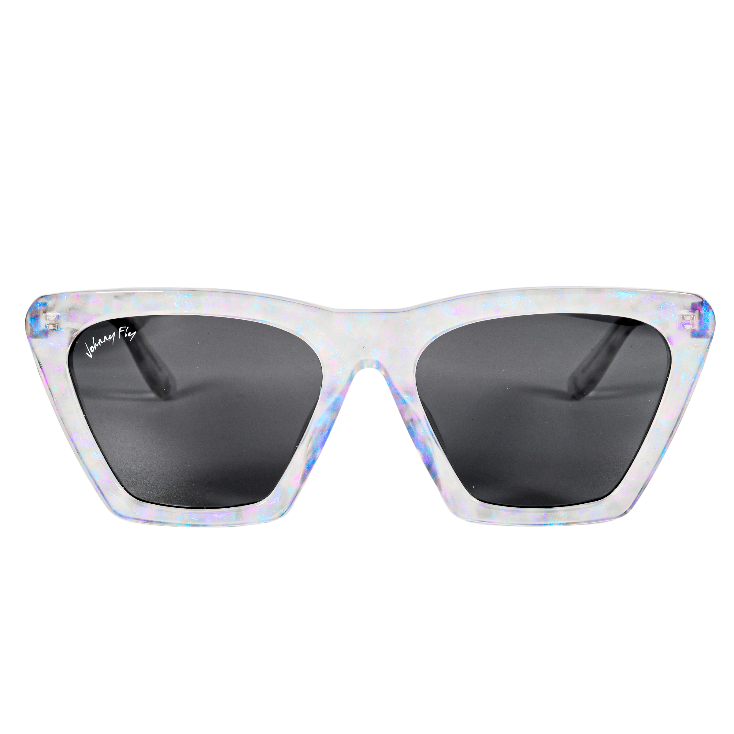 FIGURE - Unicorn Holographic Polarized wooden / acetate Sunglasses - Johnny Fly Eyewear | 