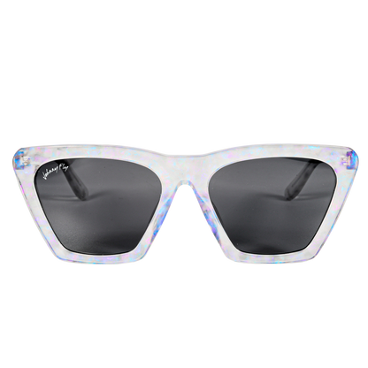 FIGURE - Unicorn Holographic Polarized wooden / acetate Sunglasses - Johnny Fly Eyewear | 