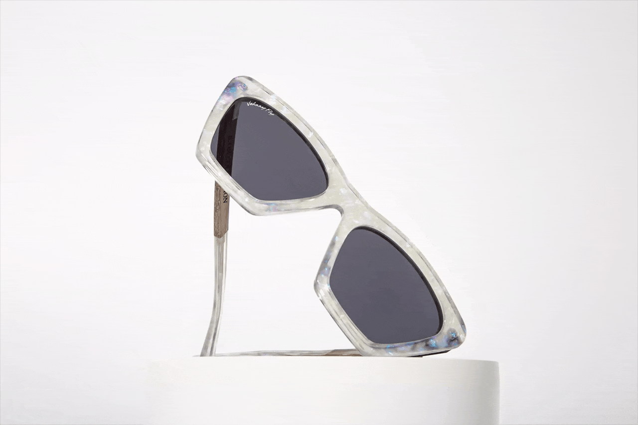 FIGURE - Unicorn Holographic Polarized wooden / acetate Sunglasses - Johnny Fly Eyewear | 