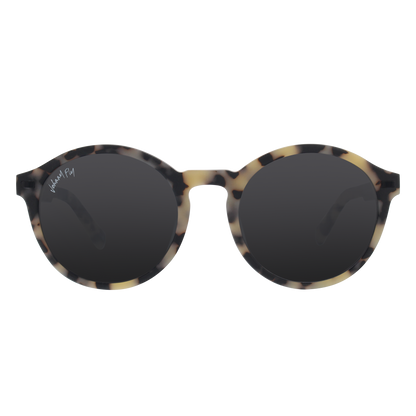 UFO Polarized Sunglasses in Matte White Tortoise by Johnny Fly | 