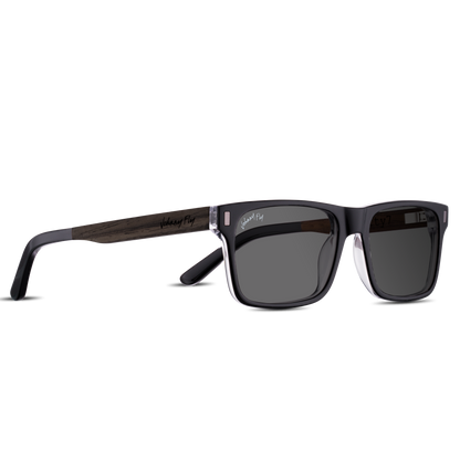 7FIFTY7 Sunglasses Frame - Black Crystal- Johnny Fly | 757-BCRY-POL-SMK-WAL | | 