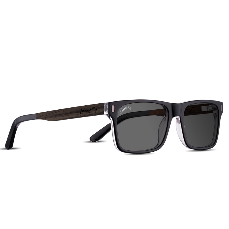 7FIFTY7 Sunglasses Frame - Black Crystal- Johnny Fly | 757-BCRY-POL-SMK-WAL | | #color_black-crystal