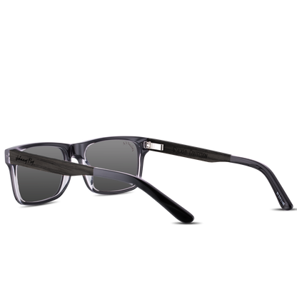 7FIFTY7 Sunglasses Frame - Black Crystal- Johnny Fly | 757-BCRY-POL-SMK-WAL | | 