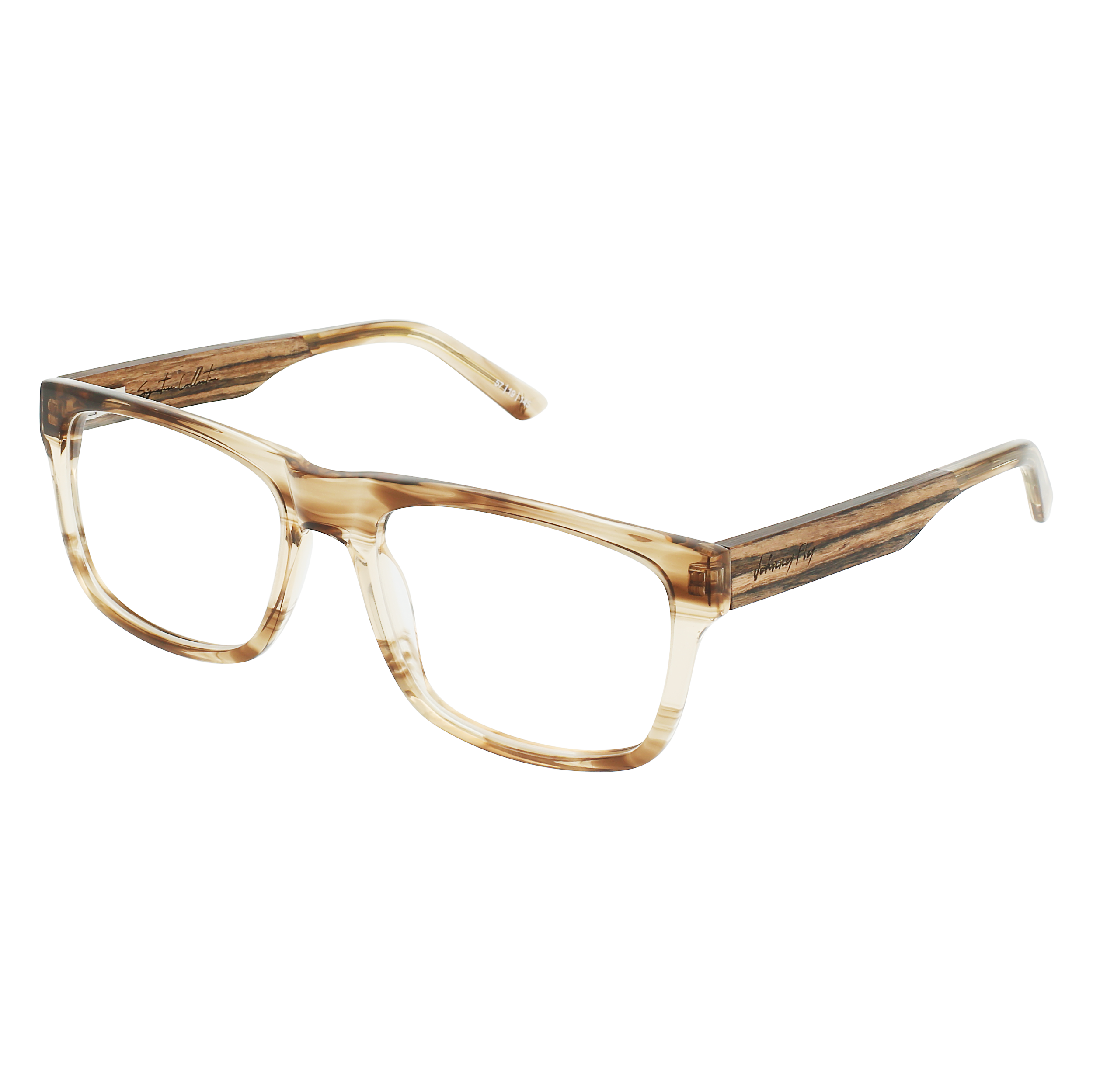 7THIRTY7 Eyeglasses Frame - Almond- Johnny Fly | 737-ALM-FRAME | | 
