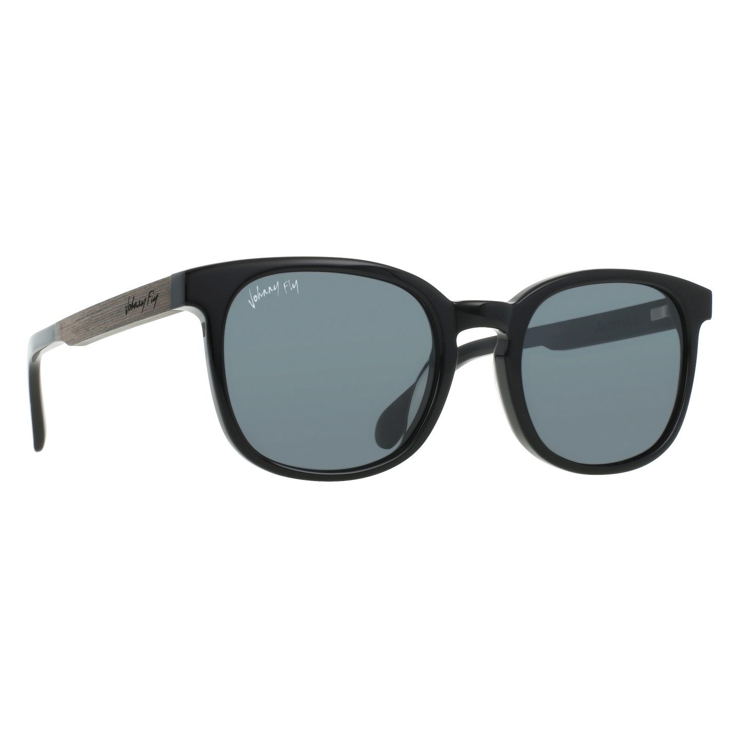 ALTITUDE Sunglasses Frame - Gloss Black- Johnny Fly | ALT-GBL-POL-SMK-EBN | | #color_gloss-black