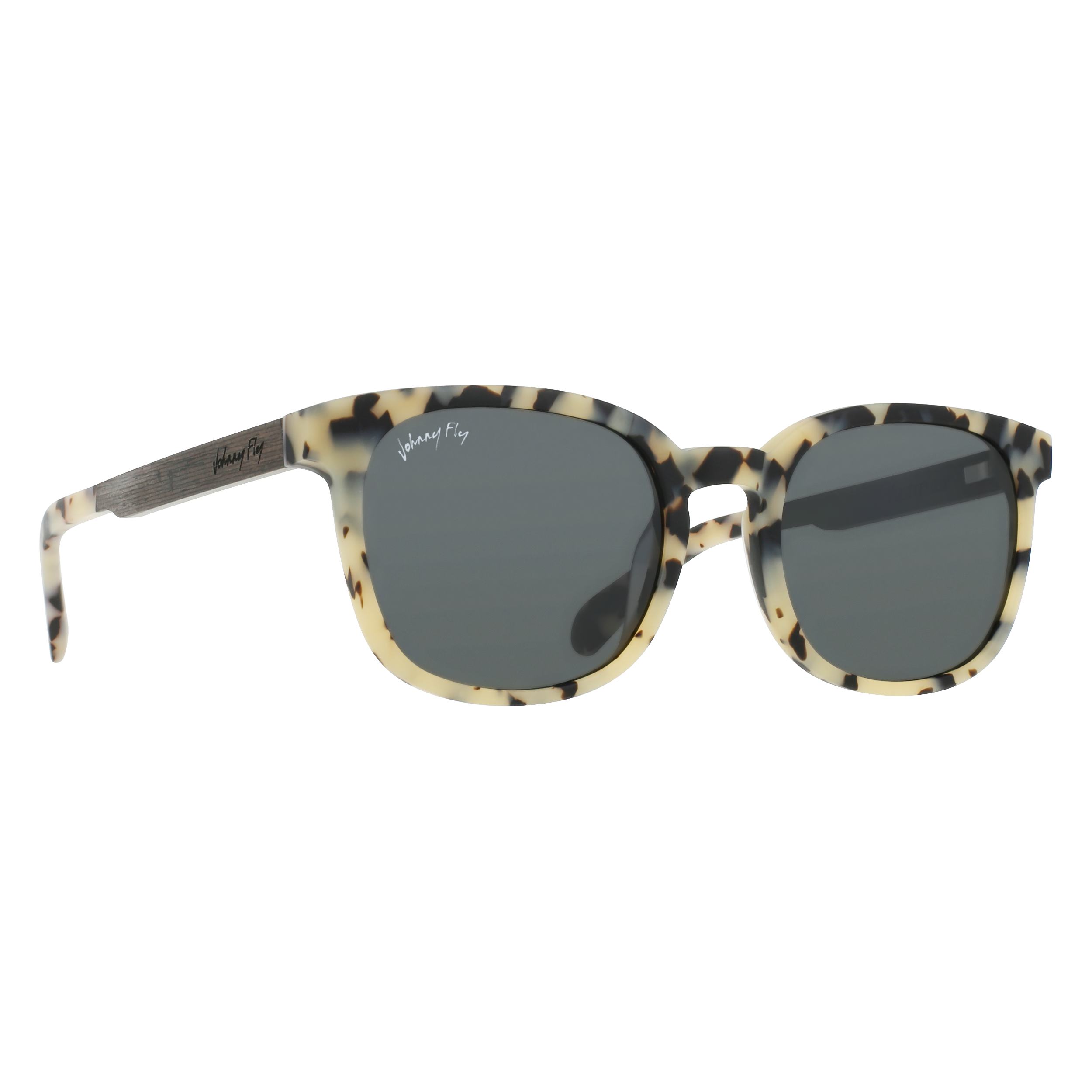 ALTITUDE Sunglasses Frame - Matte White Tortoise- Johnny Fly | ALT-MWHTRT-POL-SMK | | 