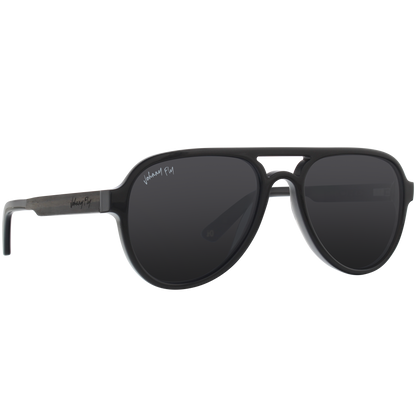 Apache Polarized Sunglasses by Johnny Fly - Anniversary Pearl || Smoke Polarized 